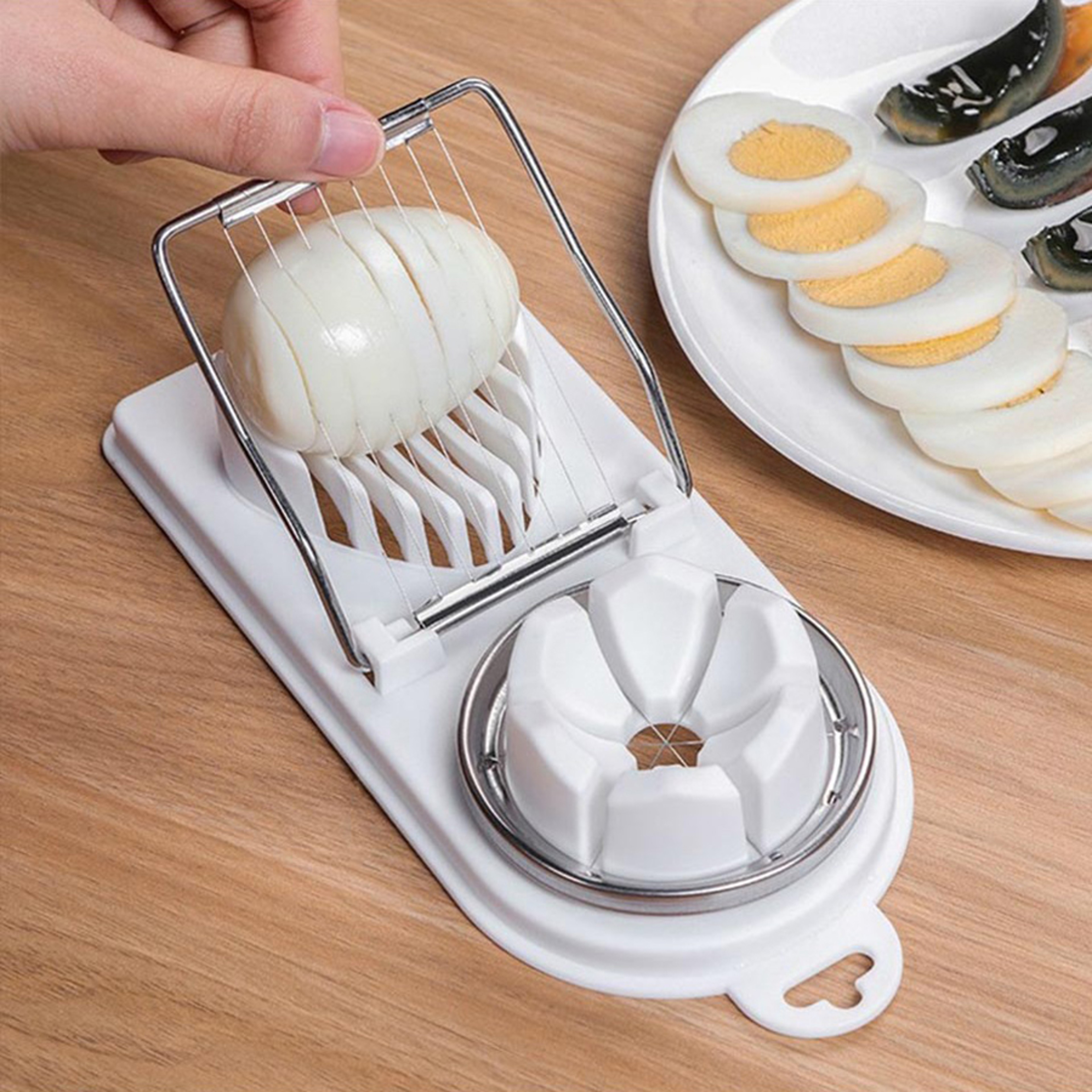 PrecisionSlice 2 In 1 Egg Slicer  Wedge Cutter For Perfect Salads And Sandwiches 2