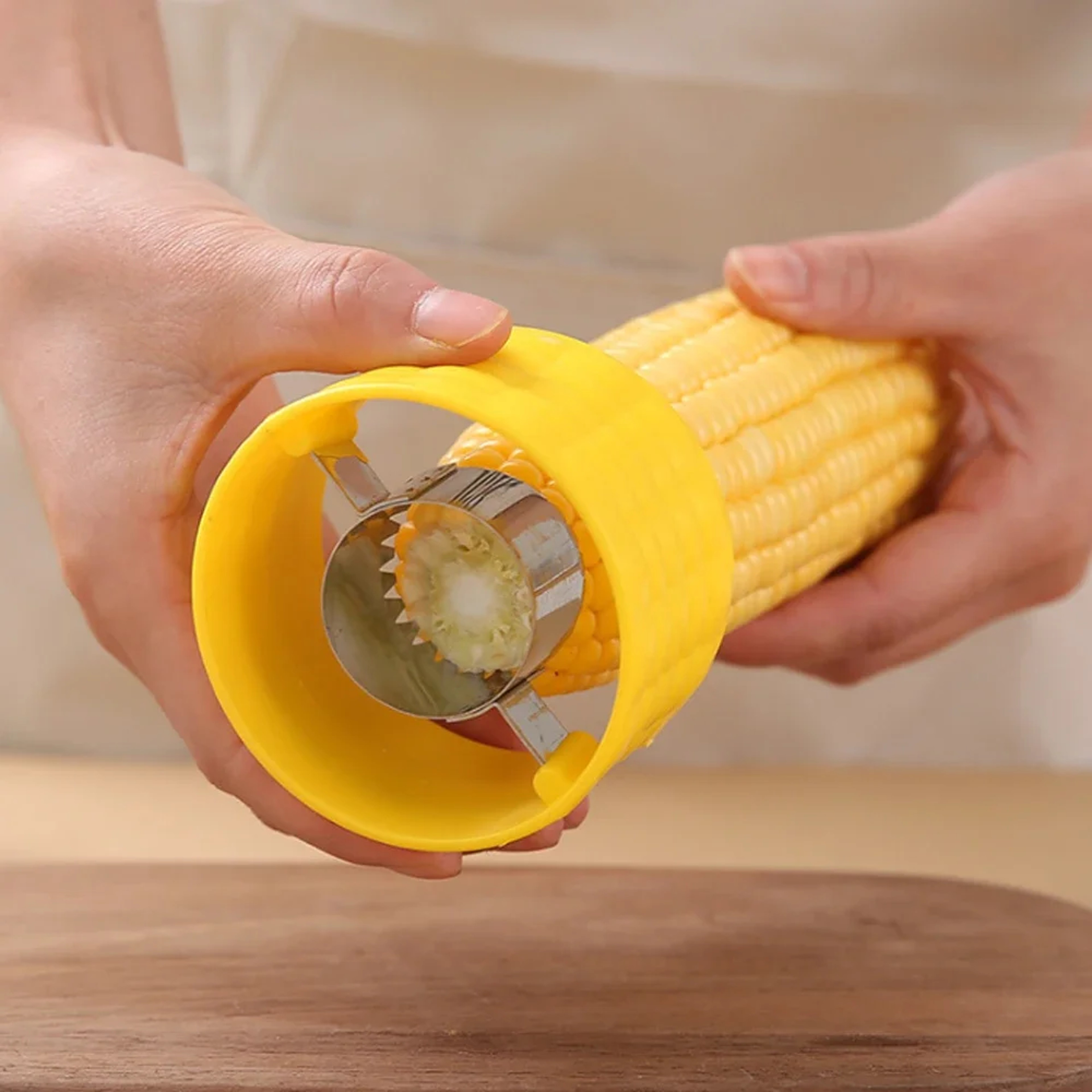 Premium Corn Cobbler Pro Stainless Steel Corn Cob Peeler & Corn Stripper Tool – view 3