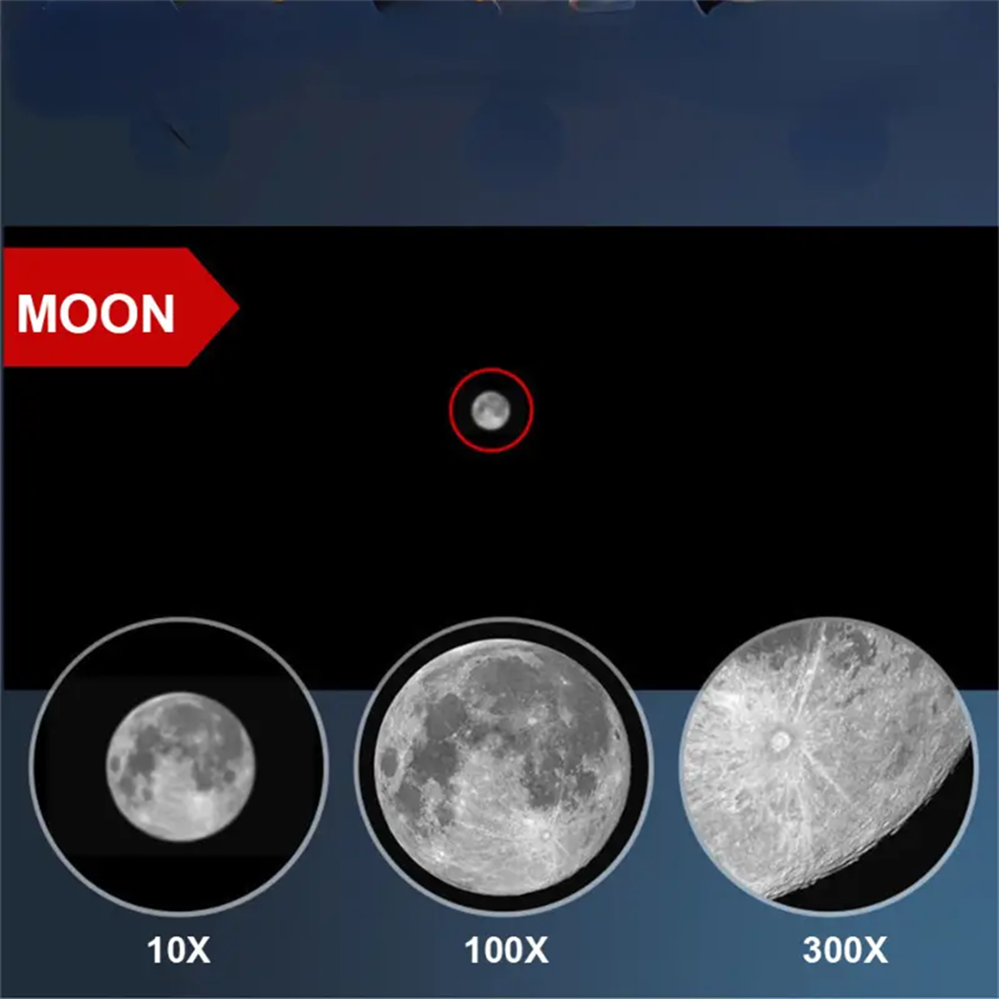 Professional 10 300x Zoom Portable Monocular Telescope Long Range Outdoor Spotting Scope – view 4