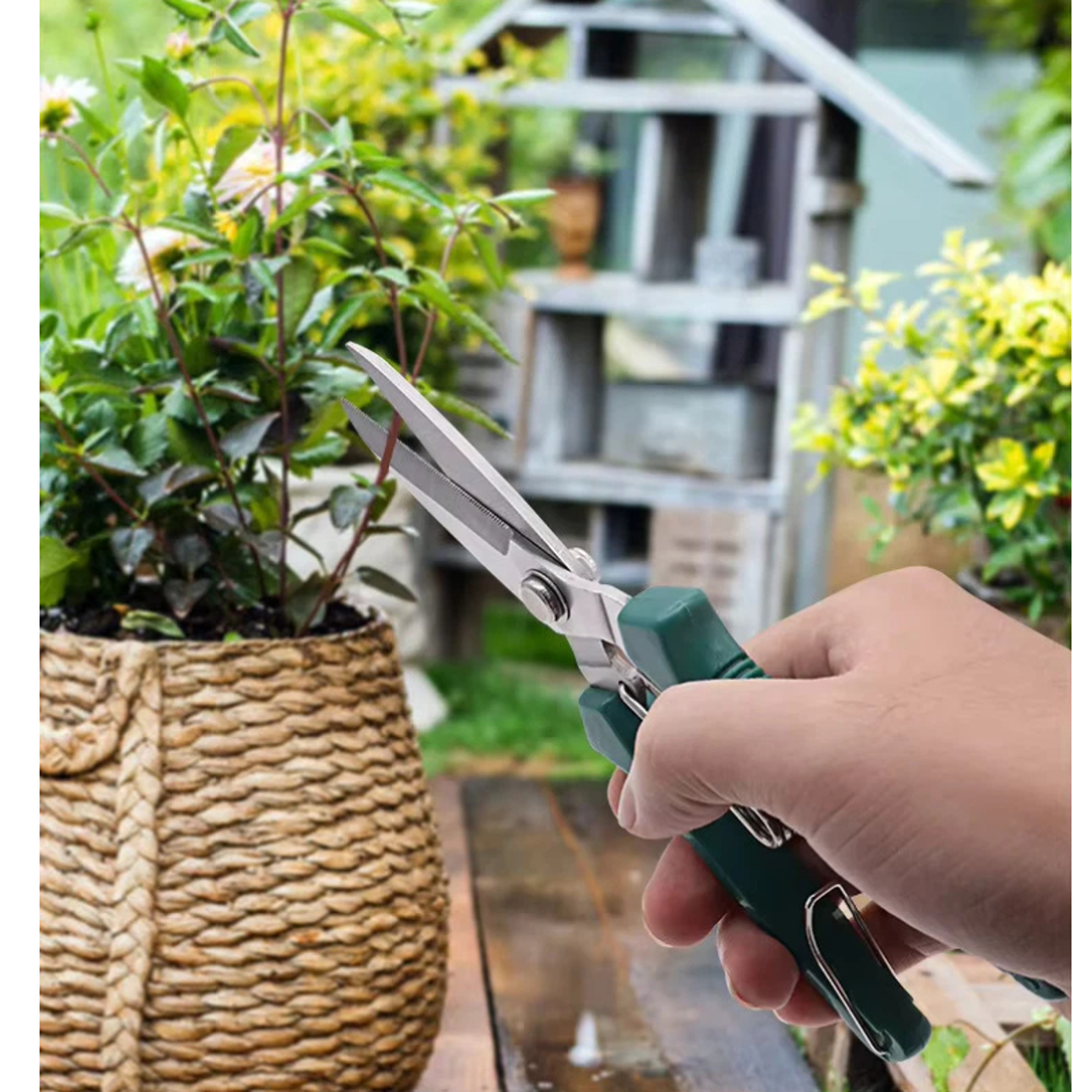 PrecisionCut Stainless Steel Bonsai Pruning Shears with Non Slip Grip – view 2