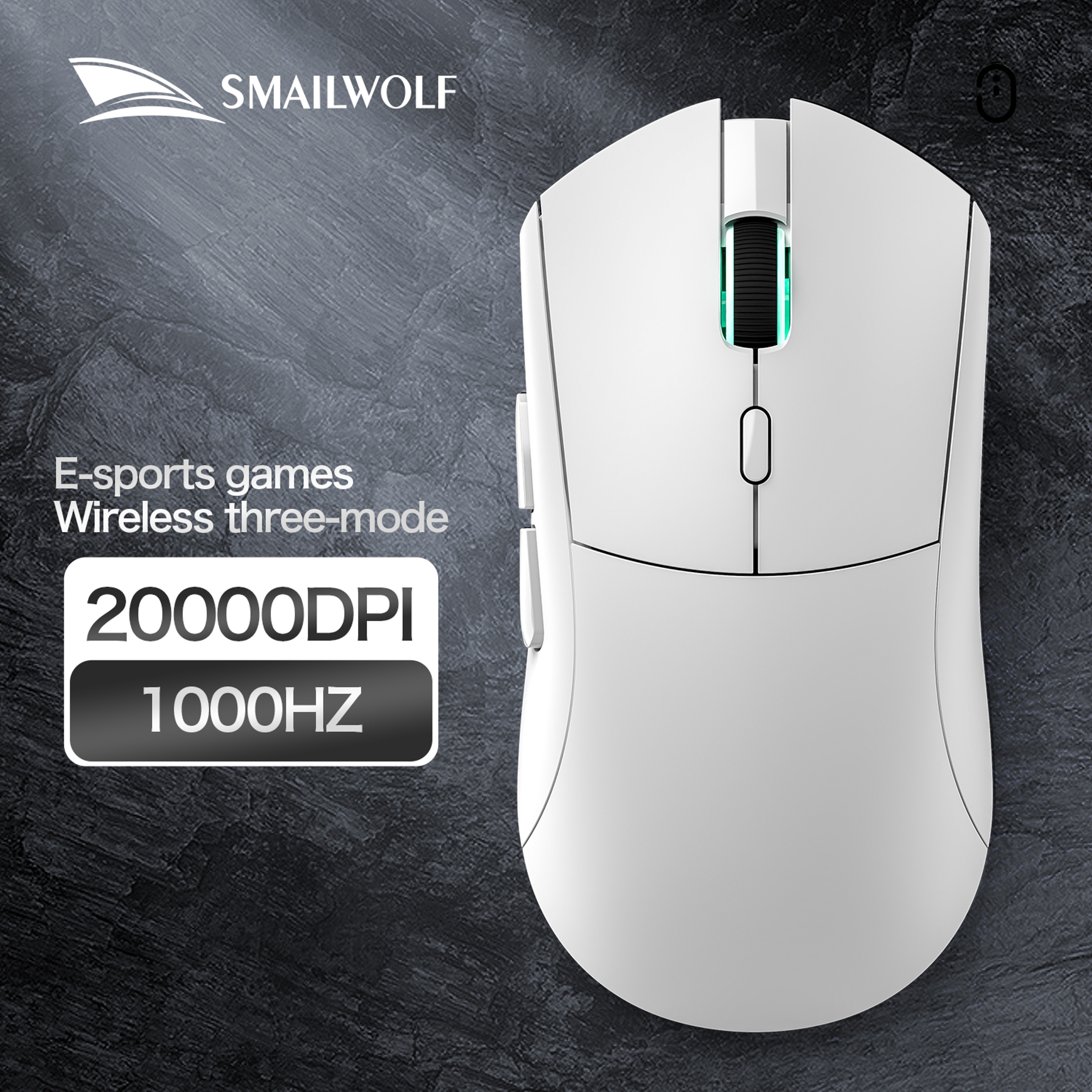 Smailwolf RS7 TriMode Wireless Gaming Mouse With Sensor  Programmable Macros 5