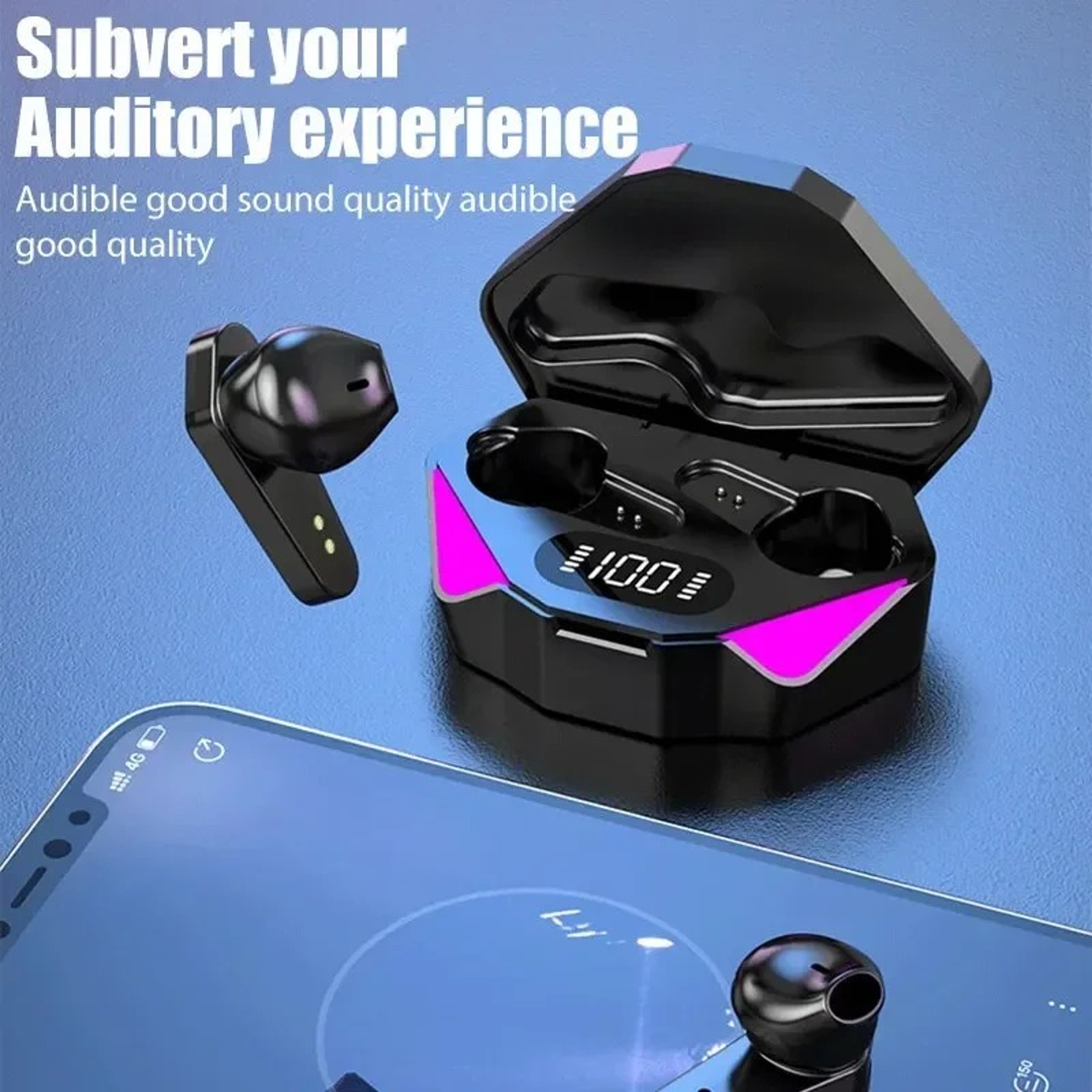 X15 Pro True Wireless Gaming Earbuds Bluetooth Gamer Headset With Low Latency  Mic 4
