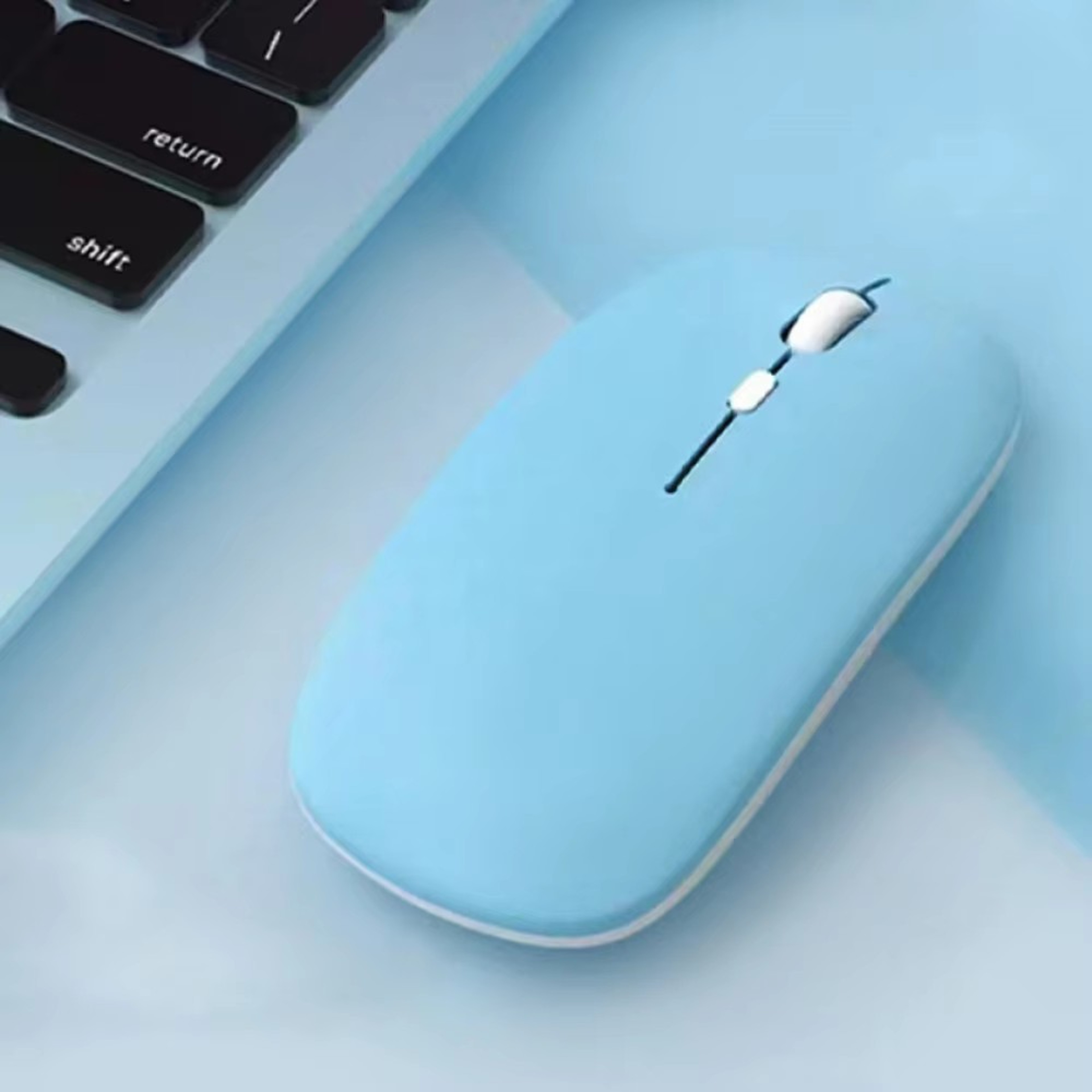 Marcaron Universal Bluetooth Silent Mouse Wireless Noiseless Optical Mouse For Laptop Tablet  PC 7