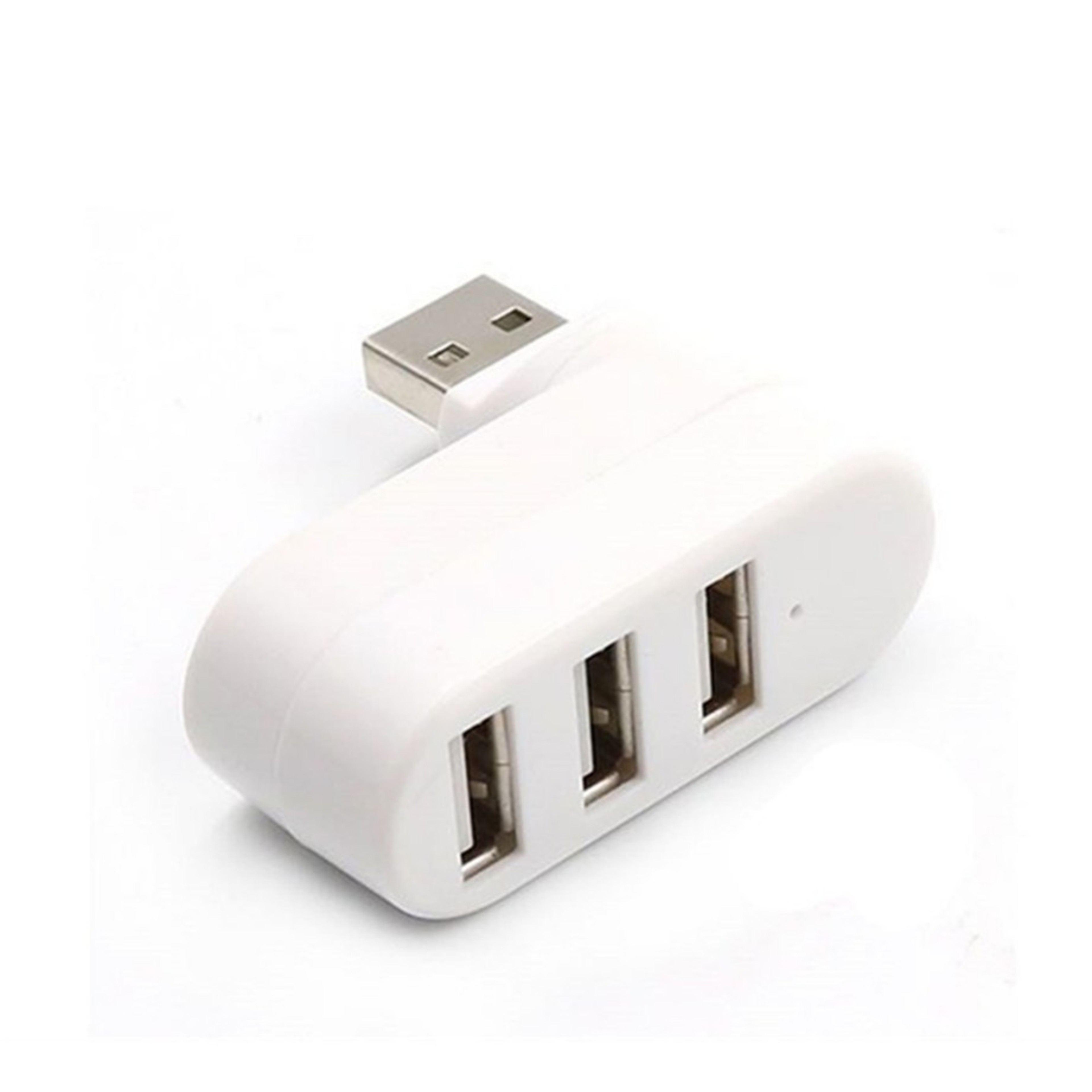 Premium Rotatable USB Hub Adapter 3 Port High Speed USB Splitter For PC Laptop  Mac Accessories 5
