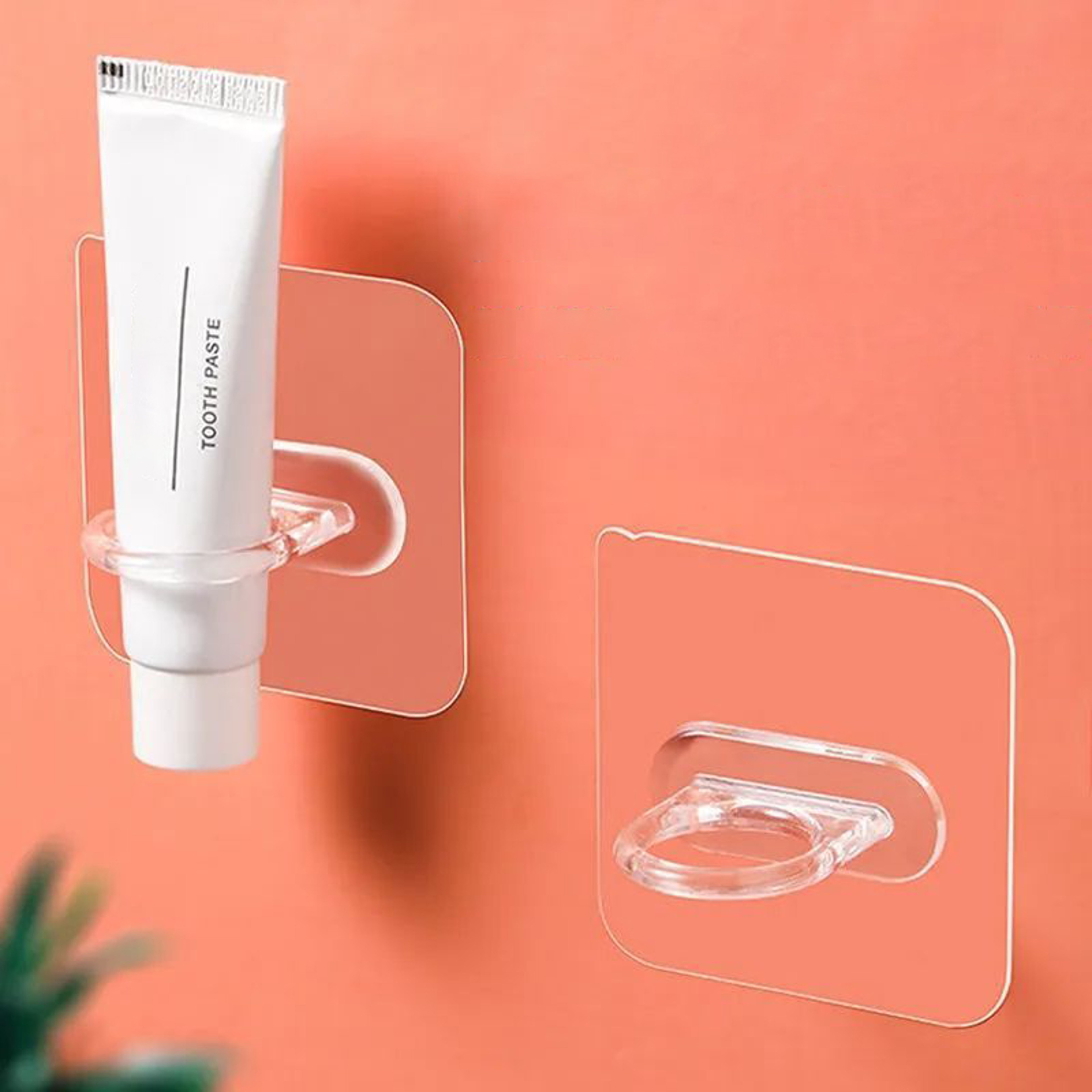 ClearGrip Waterproof Adhesive Wall Hooks Set For Bathroom Kitchen  Home Storage 0