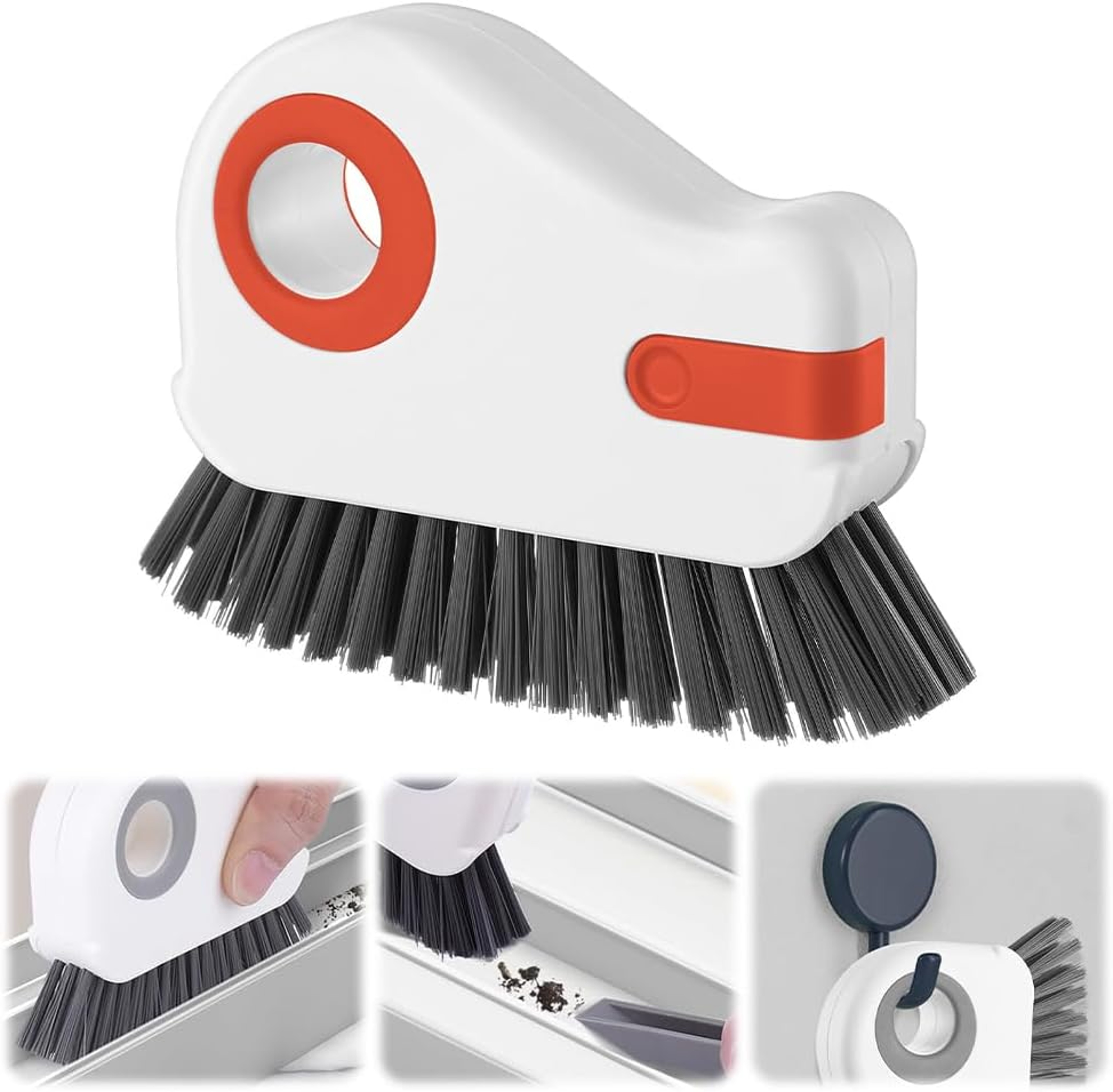 Premium Sliding Track Cleaning Brush Ergonomic Gap  Window Groove Cleaner 1