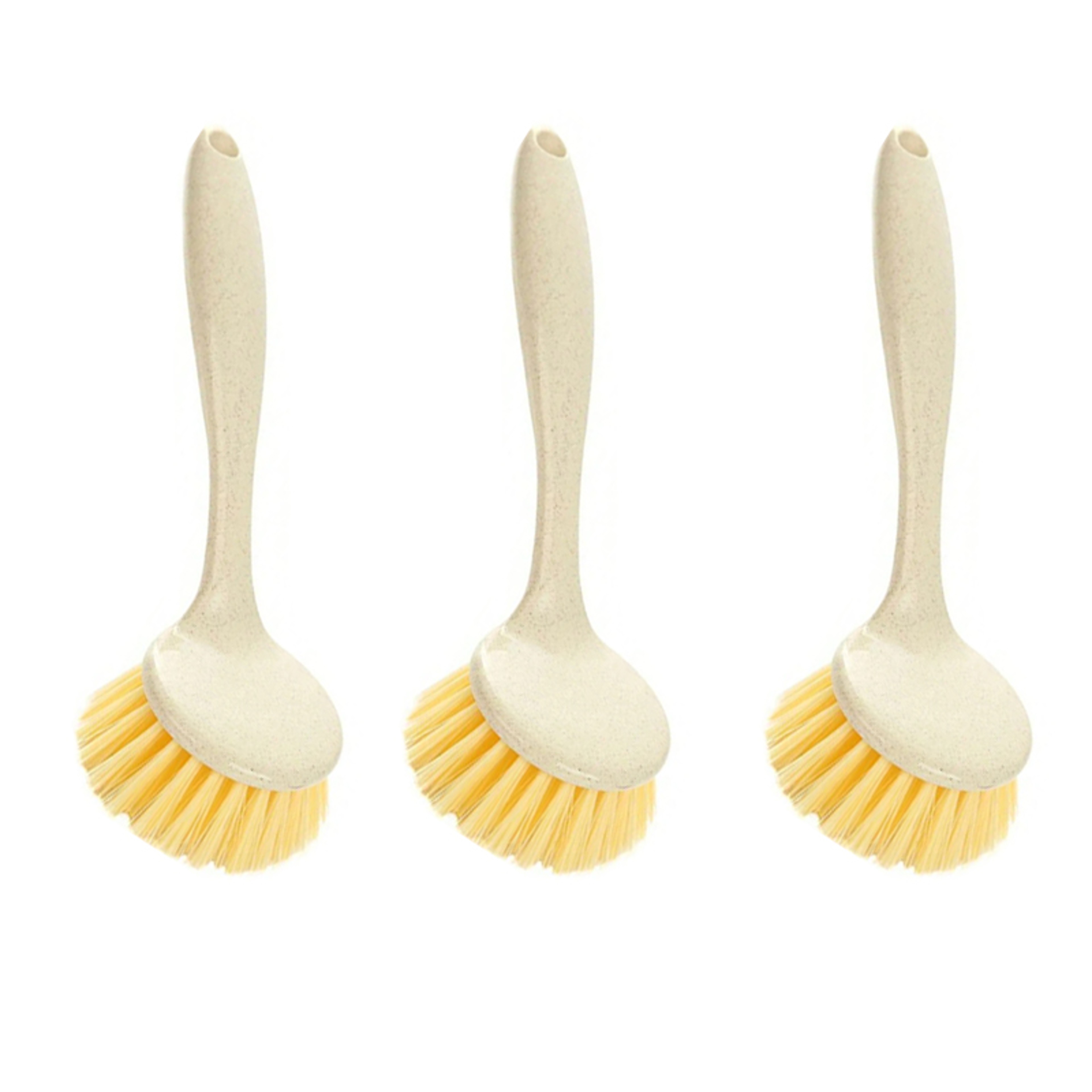 Premium Long Handle Kitchen Pan Cleaning Brush Oil Resistant Dish Scrubber Set 6