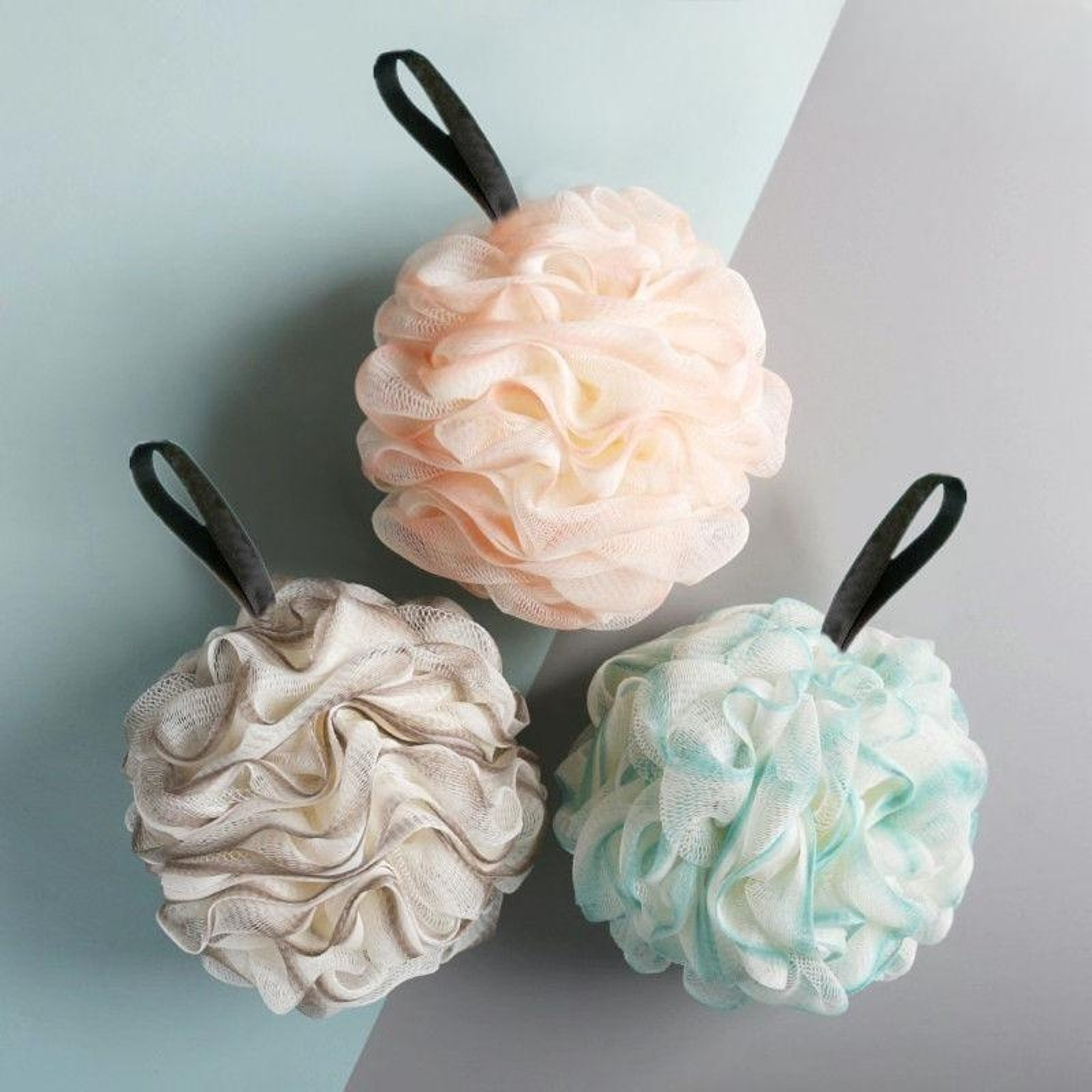 Ultra Soft Exfoliating Shower Pouf Large Bath Ball For Rich Lather  Gentle Body Cleaning Mesh 1