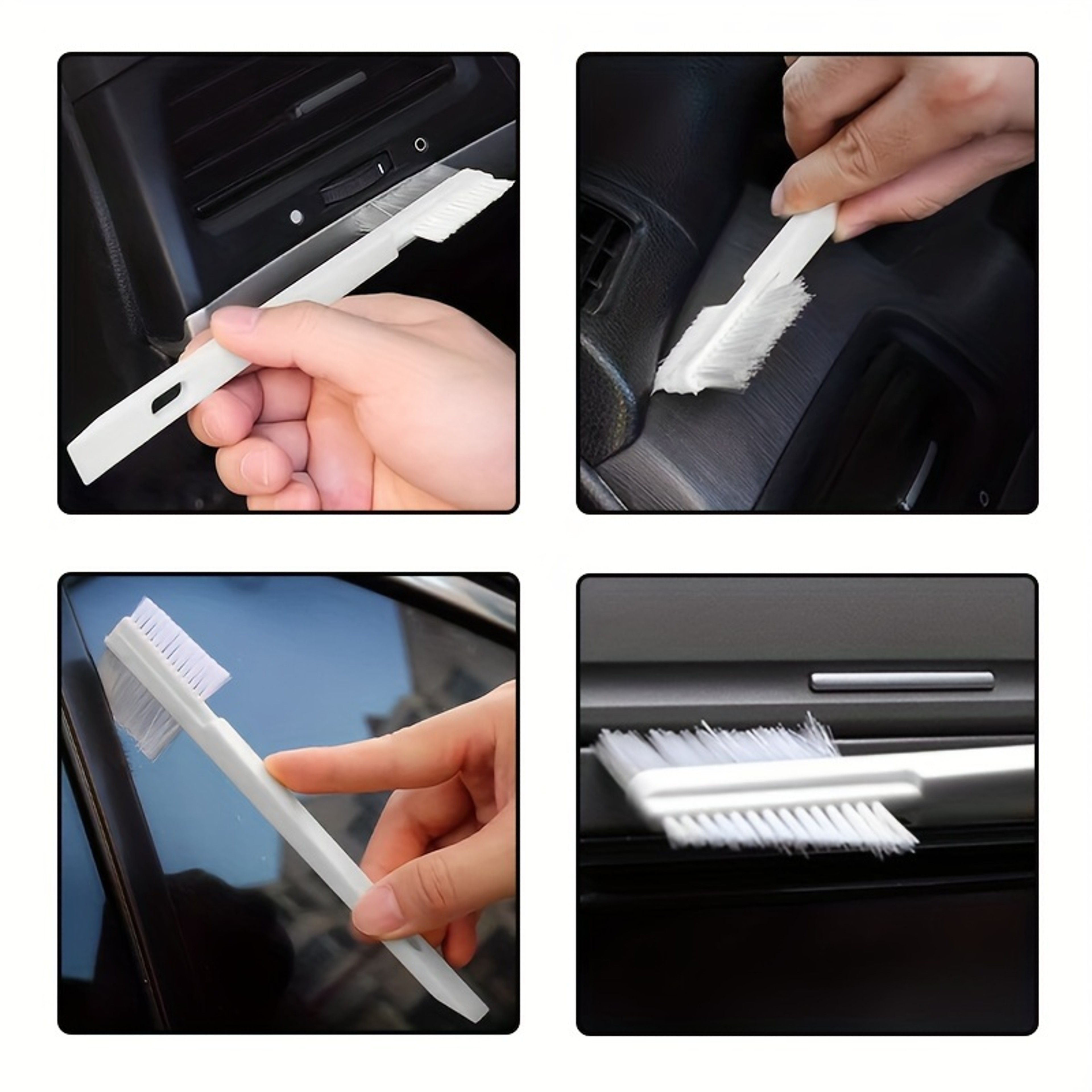 Ultimate Dual Action Car Gap  Corner Cleaning Tool Precision Car Cleaning Brush For Interior  Tight 1