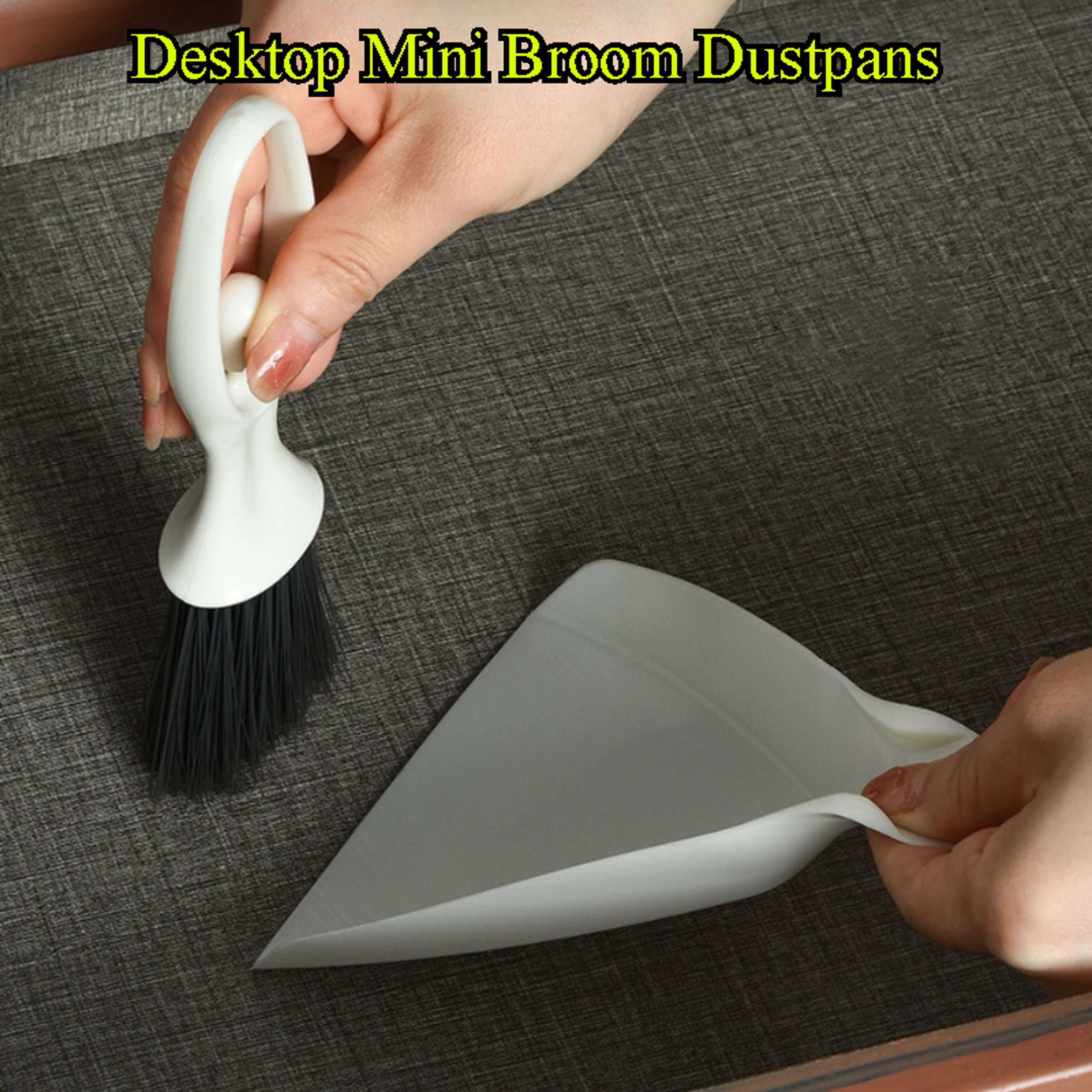 Portable Nordic Desktop Mini Broom  Dustpan Set Compact Tabletop Cleaning Tool 1