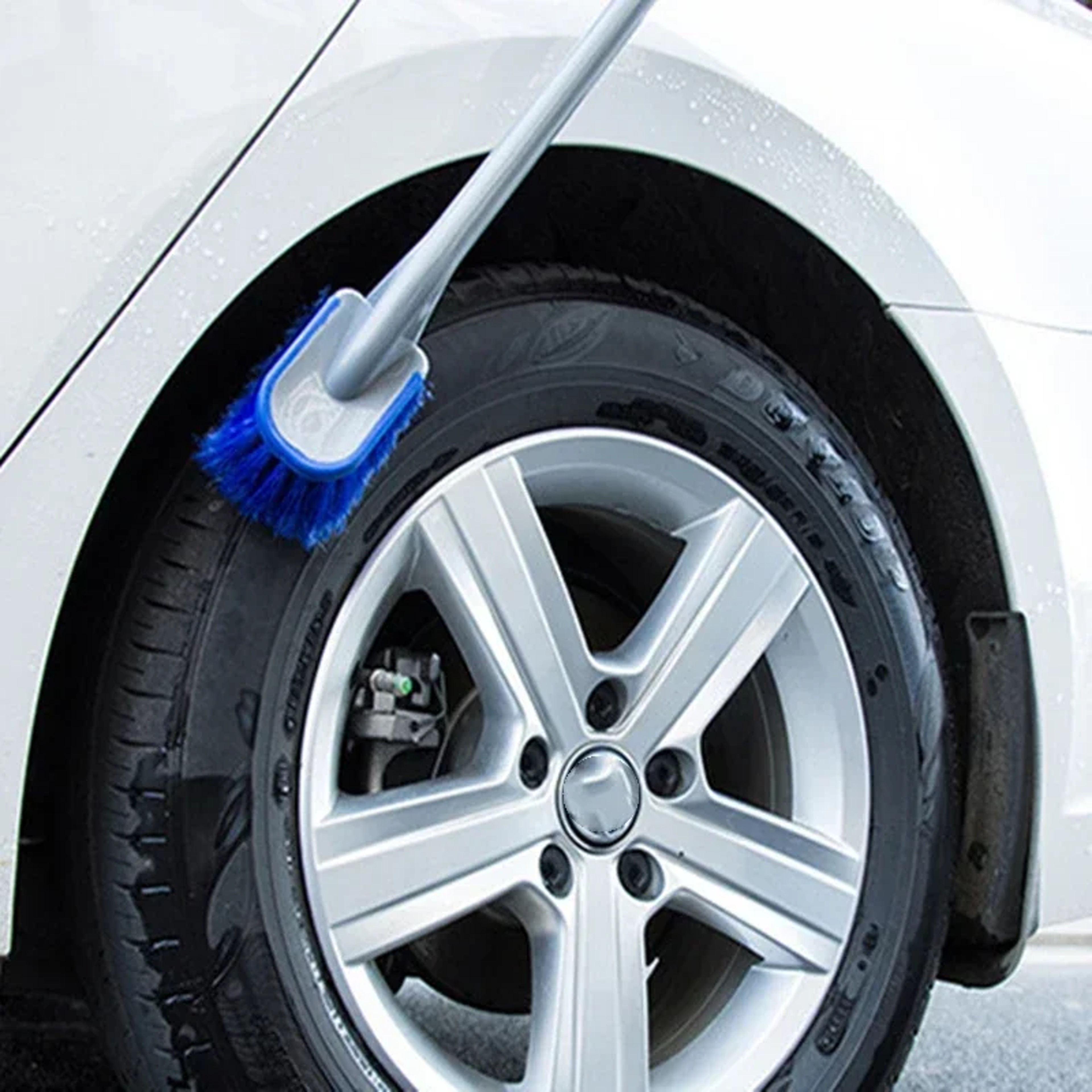 Premium Multi Angle Car Wheel Cleaning Brush  Tire Cleaning Tool Set For Rims Hubs And Auto Detaili 0