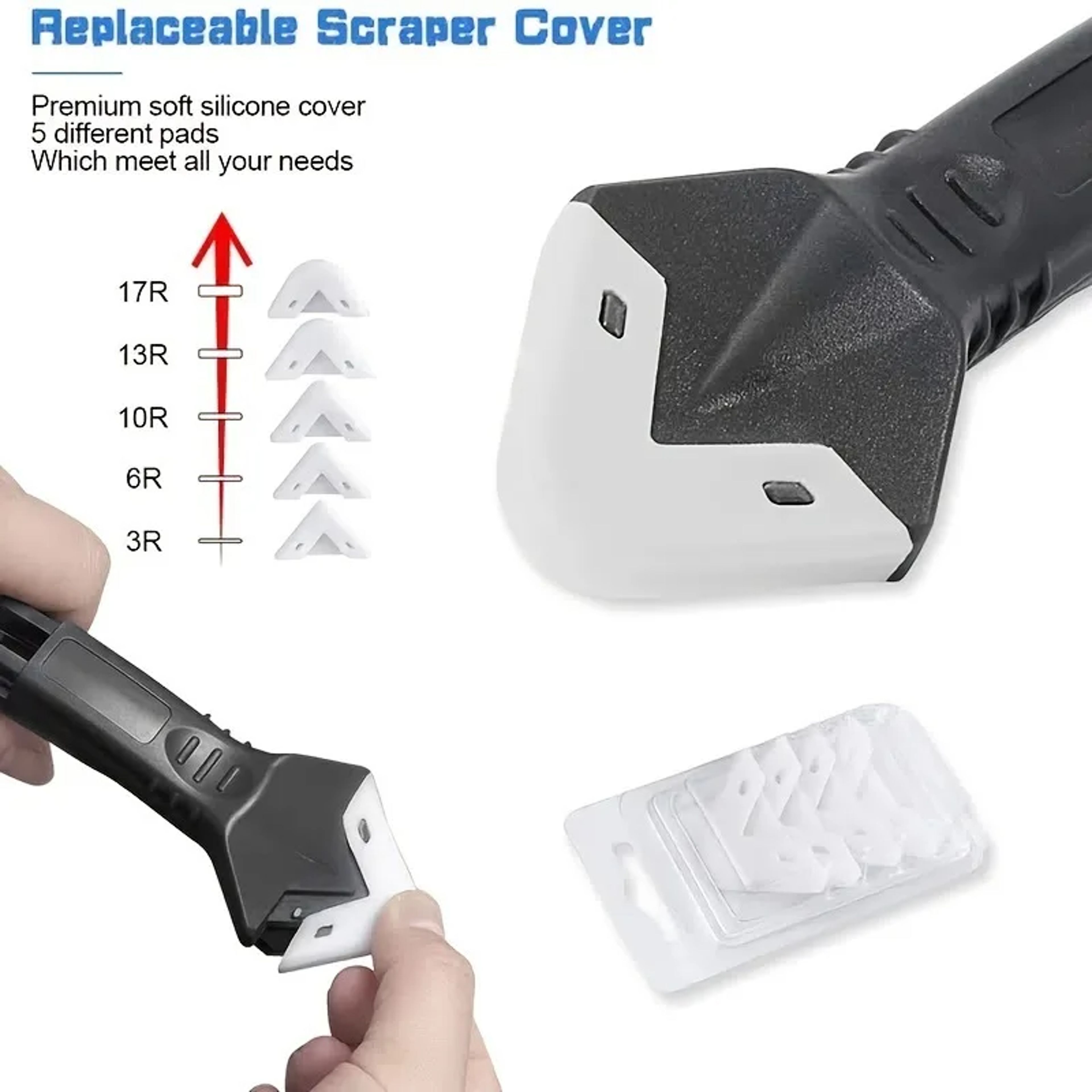 Premium 5 In 1 Silicone Caulking Tool  Sealant Remover Tool Set All In One Caulk Finishing Kit For  3