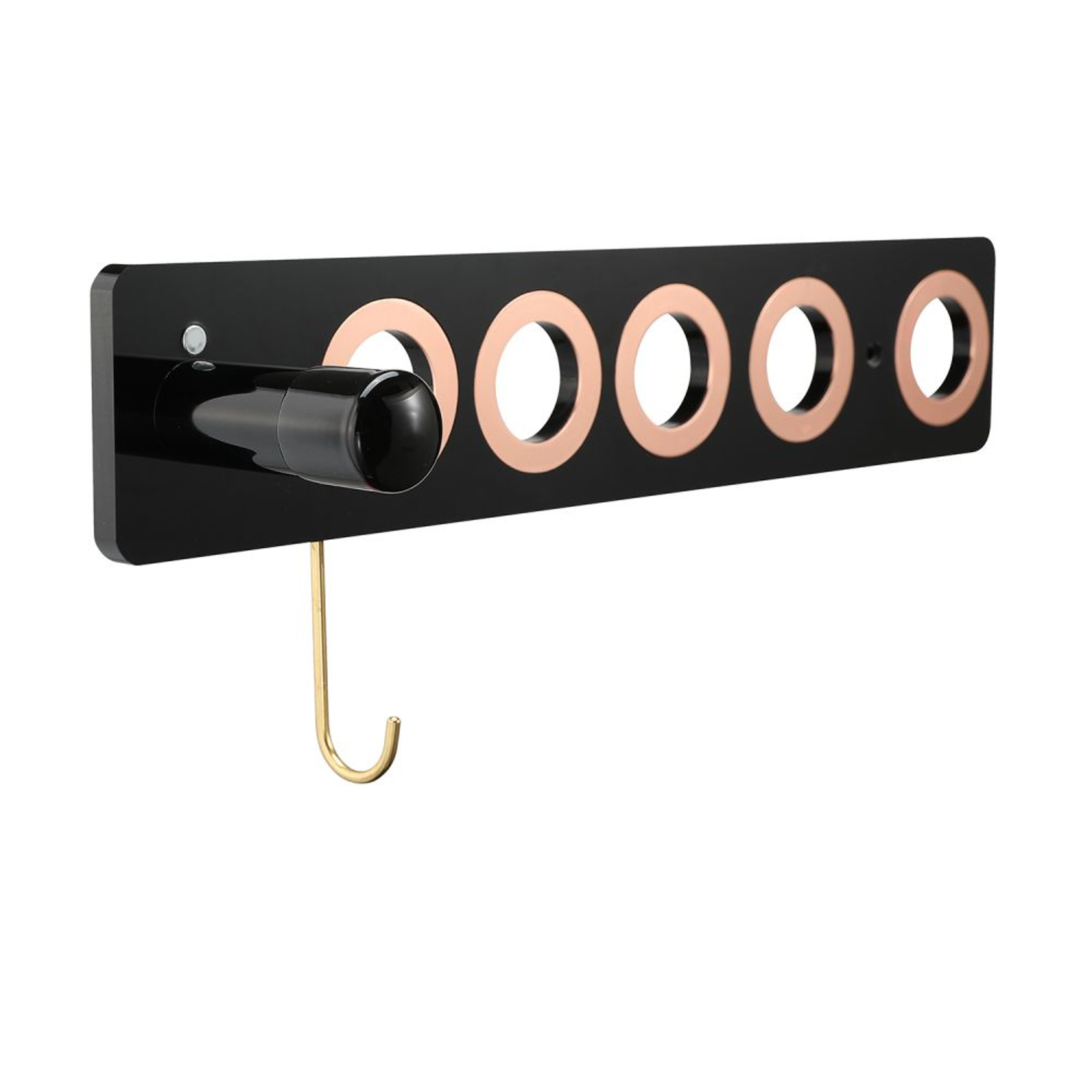 Hair Dryer Wall Mount Organizer No Drill Bathroom Storage Holder 1