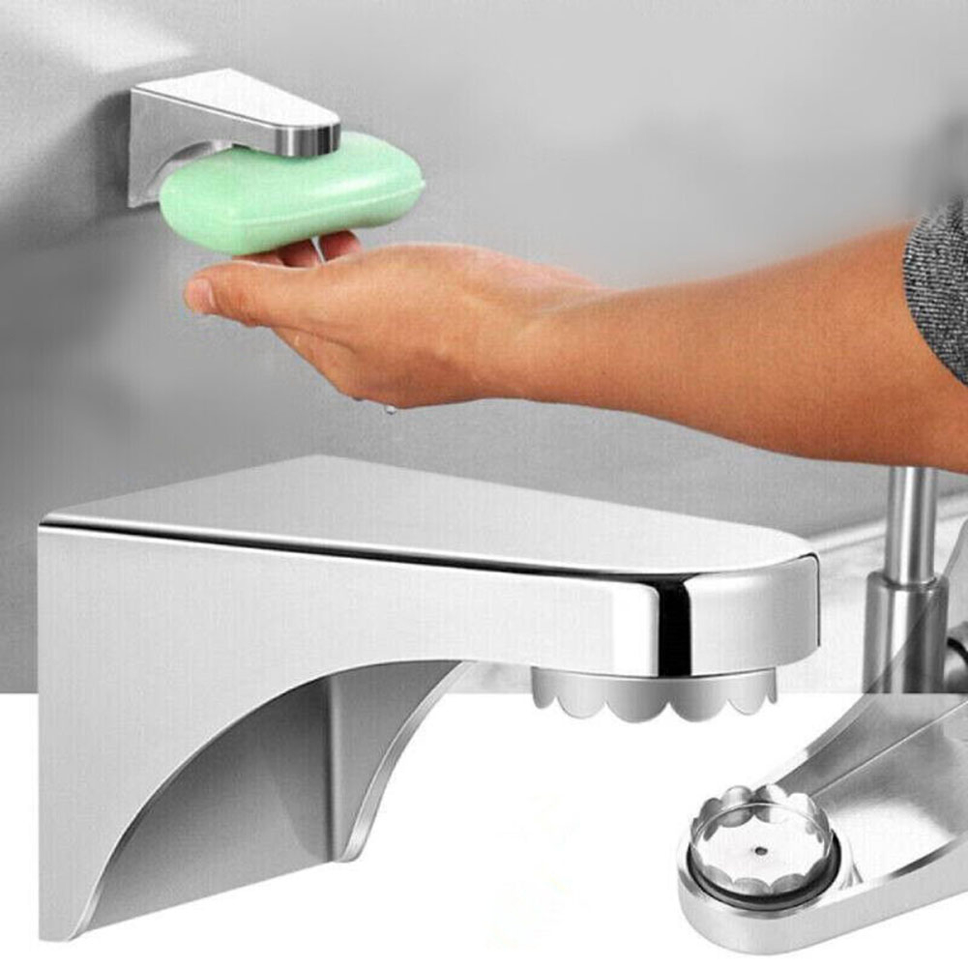 MagniStick Wall Mount Soap Holder  Dispenser Organizer 0