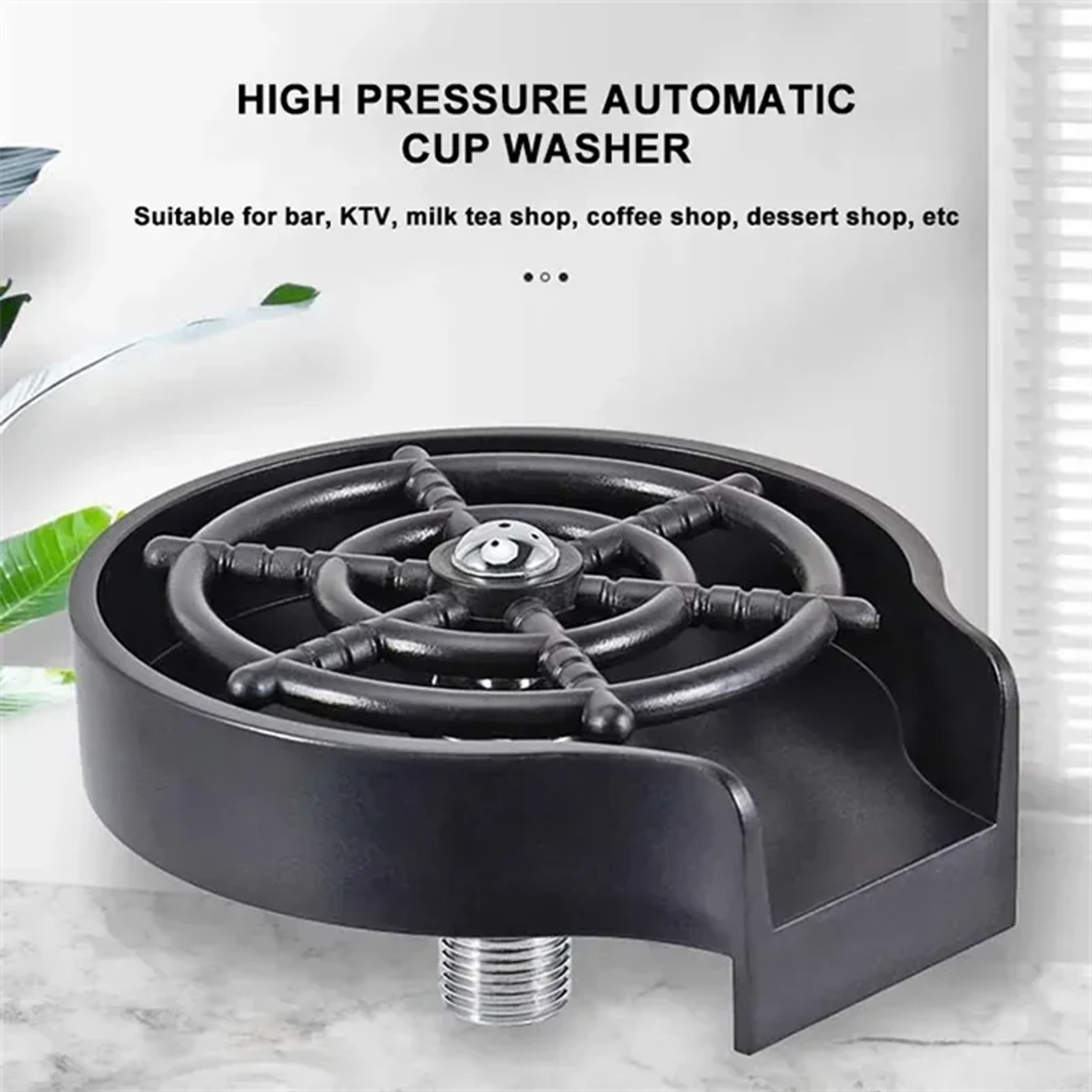 RapidRinse Pro High Pressure Glass Rinser  Cup Washer For Kitchen Sinks 1