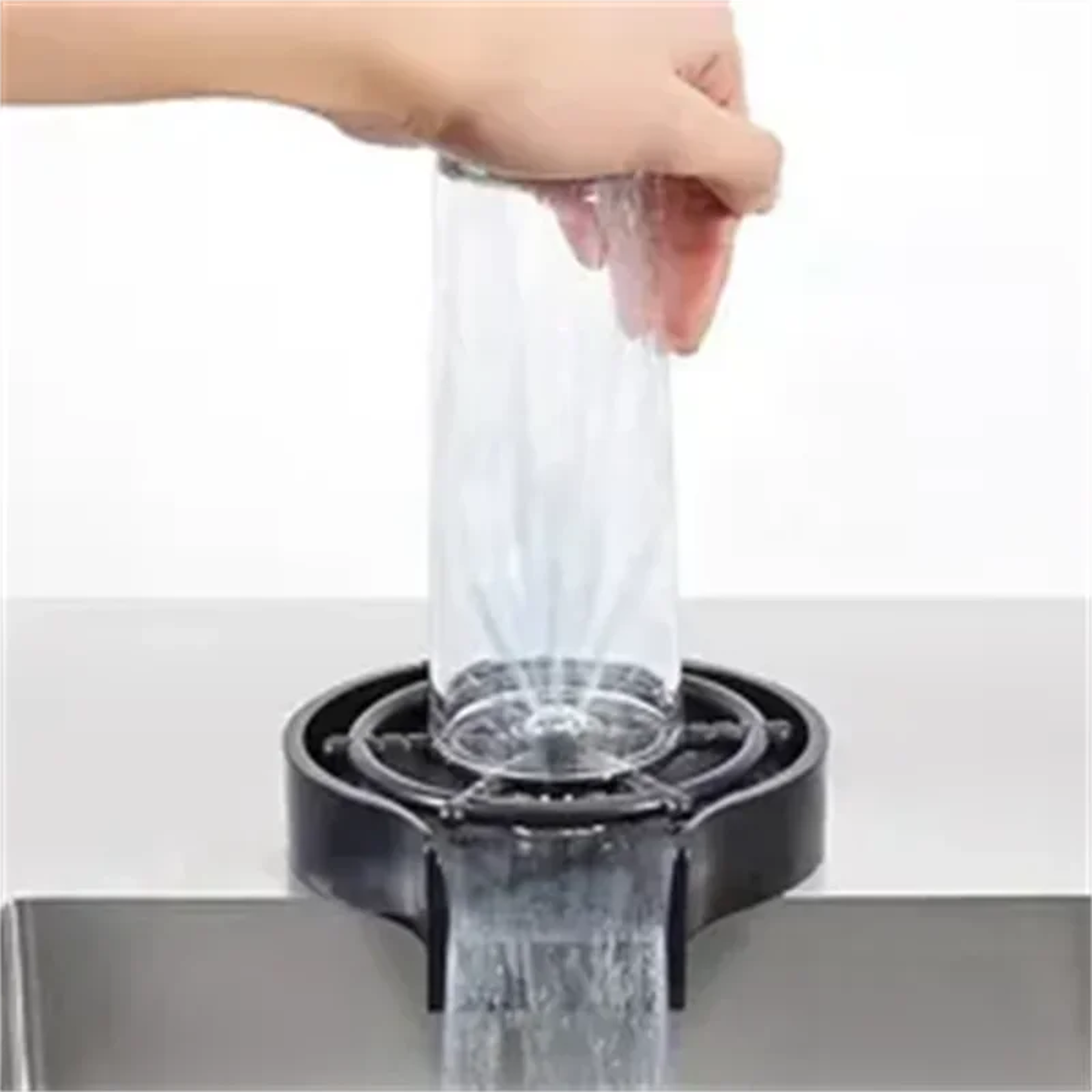 RapidRinse Pro High Pressure Glass Rinser  Cup Washer For Kitchen Sinks 2
