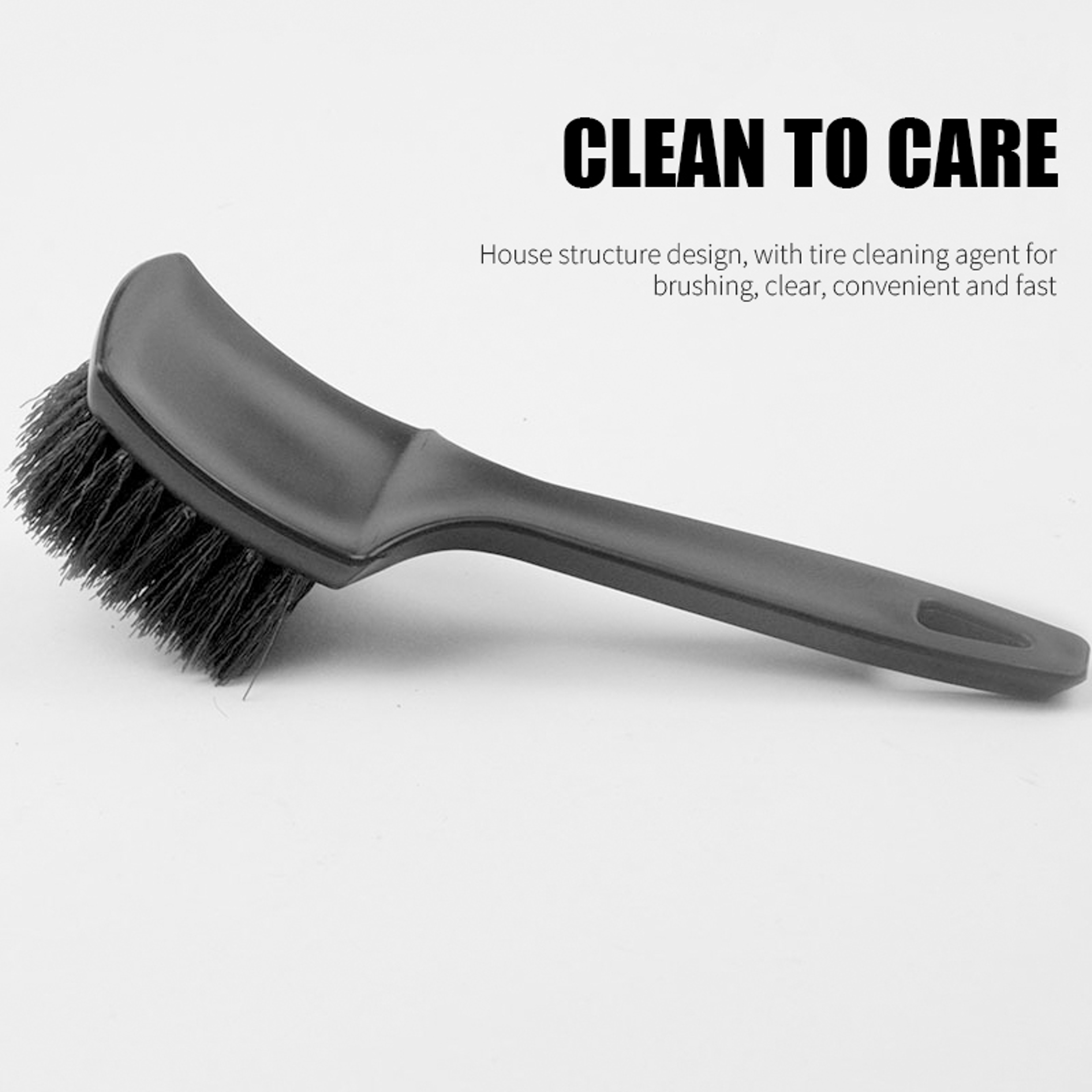 ProGrip Wheel  Tire Cleaning Brush Hard Bristle Rim And Wheel Hub Scrubber 4
