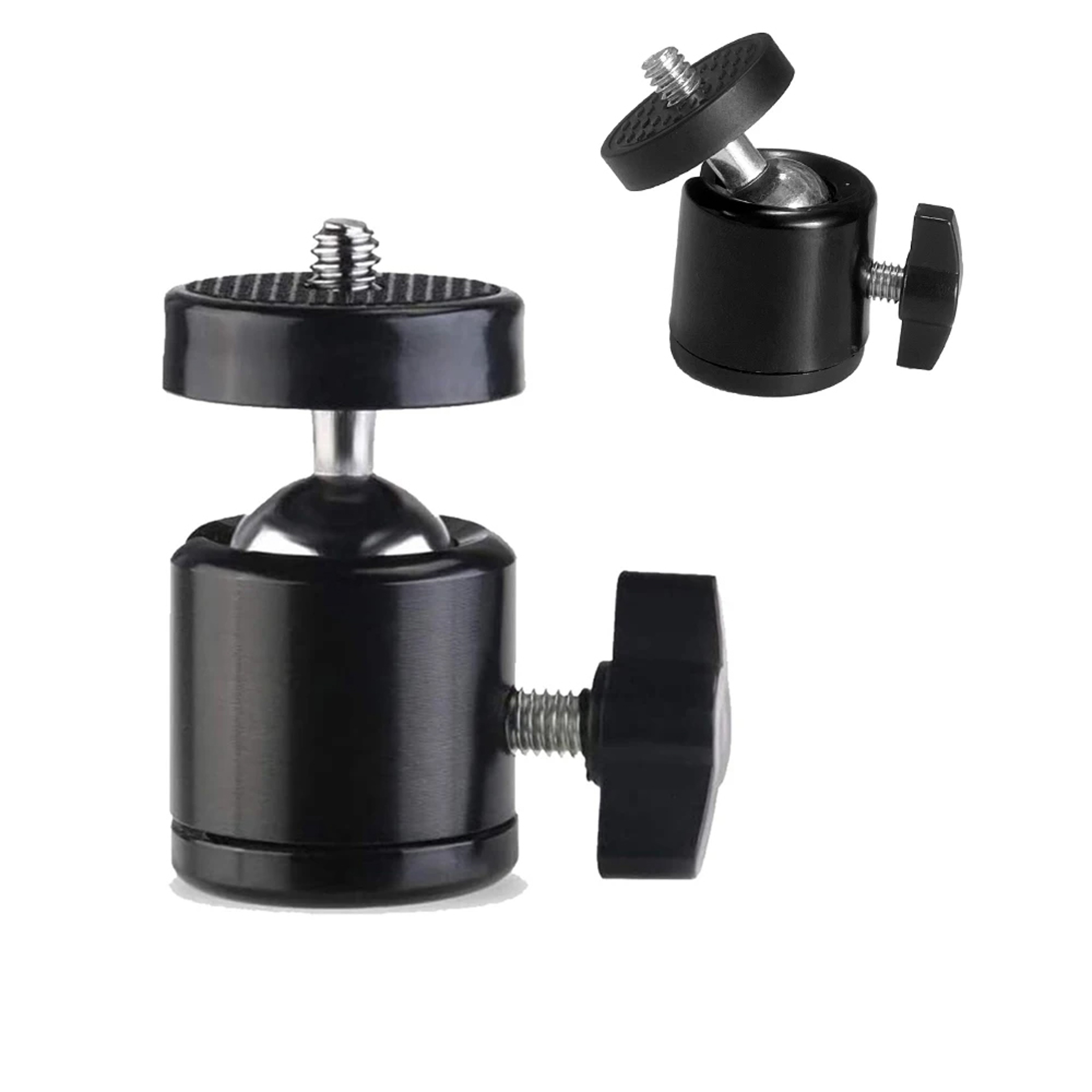 Premium 360° Rotatable Mini Ball Head Screw Tripod Mount for Camera & Vlog – view 1