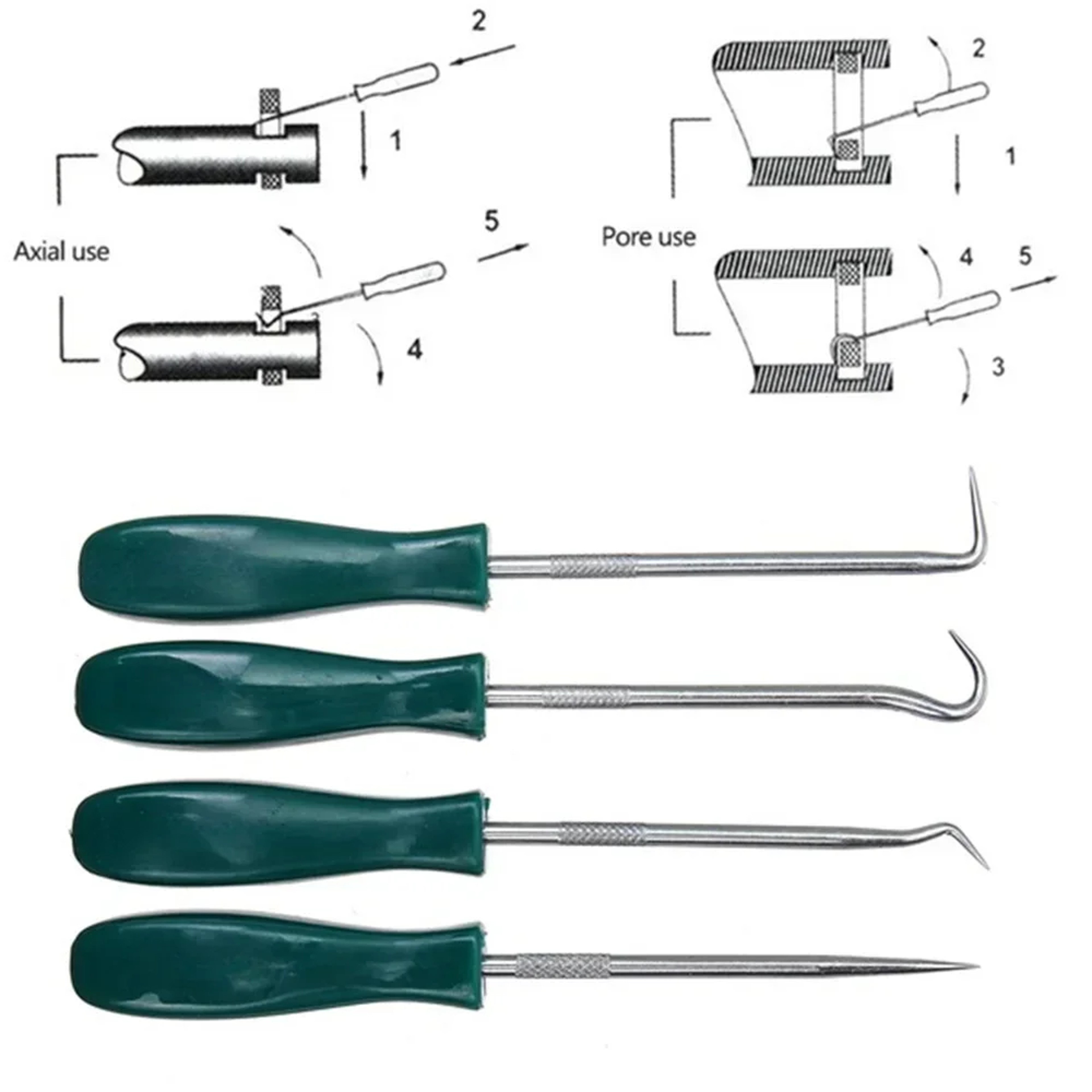 Oil Seal Removal Tool & Hook Pick Set for Mechanics and Automotive Repairs – view 2