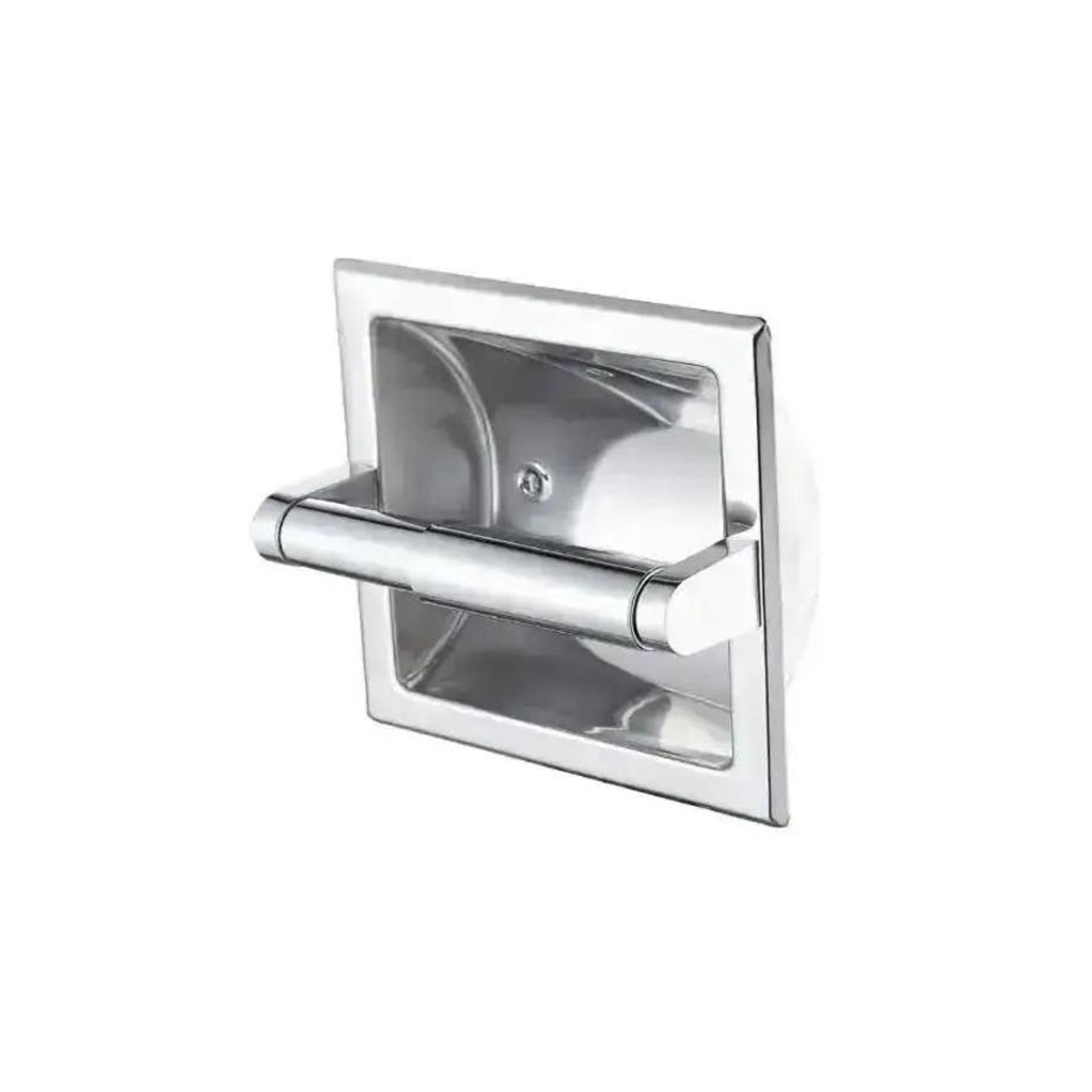 Matte Black Recessed Toilet Paper Holder with Mounting Bracket for Modern Bathrooms – view 4