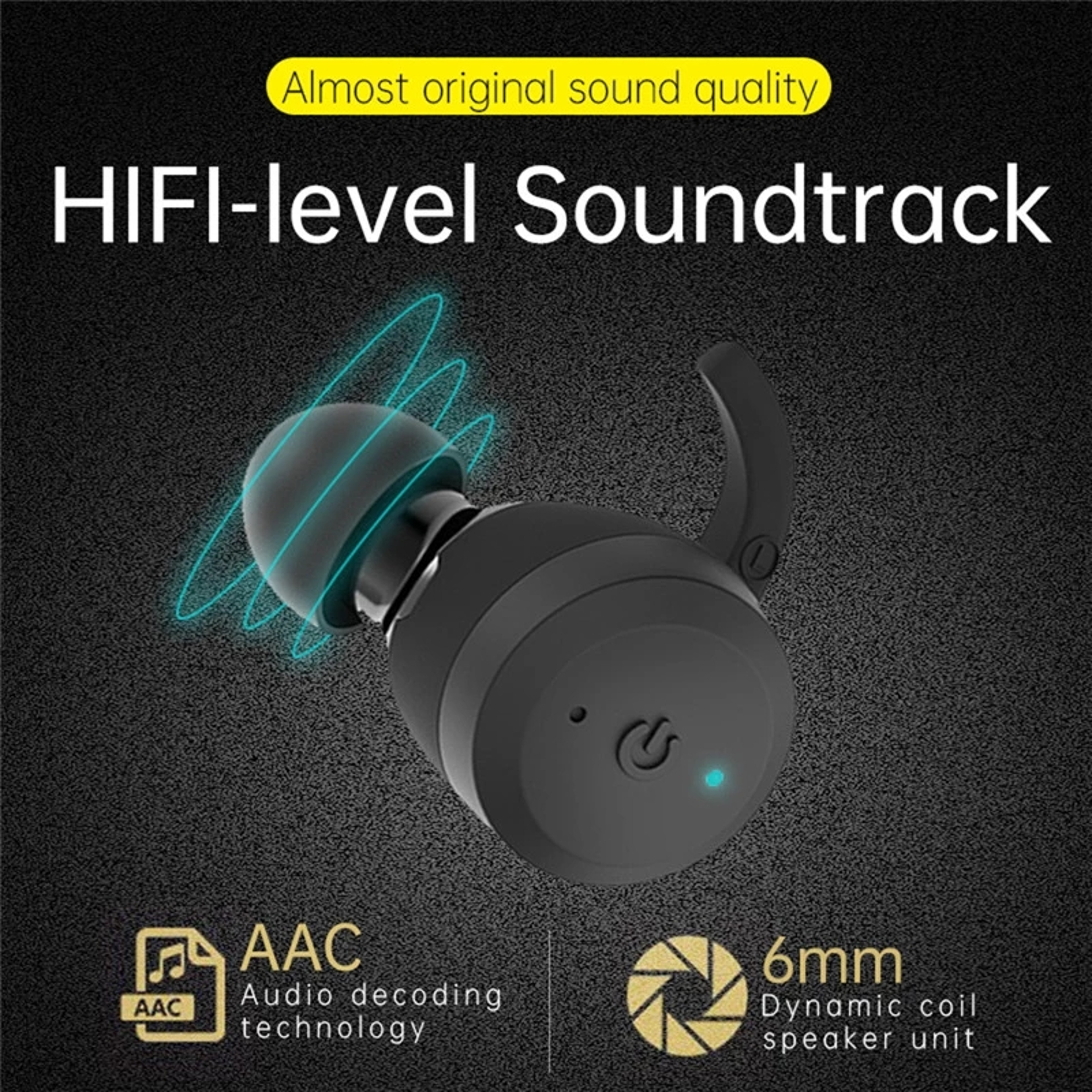 AquaBeat Pro Waterproof Bluetooth Earbuds With Playtime 3