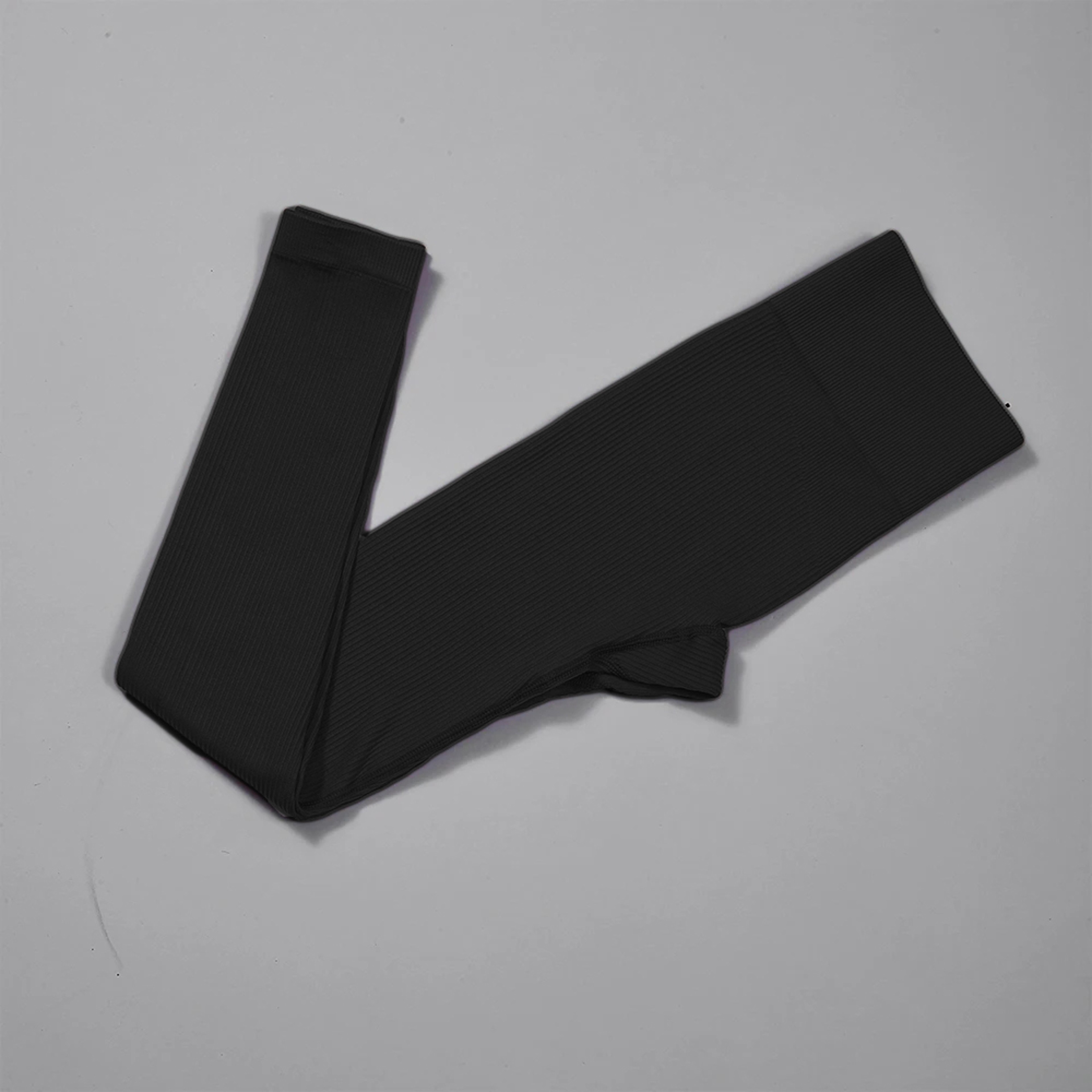 FlexCurve High Waisted Ribbed Seamless Yoga Leggings For Women 10