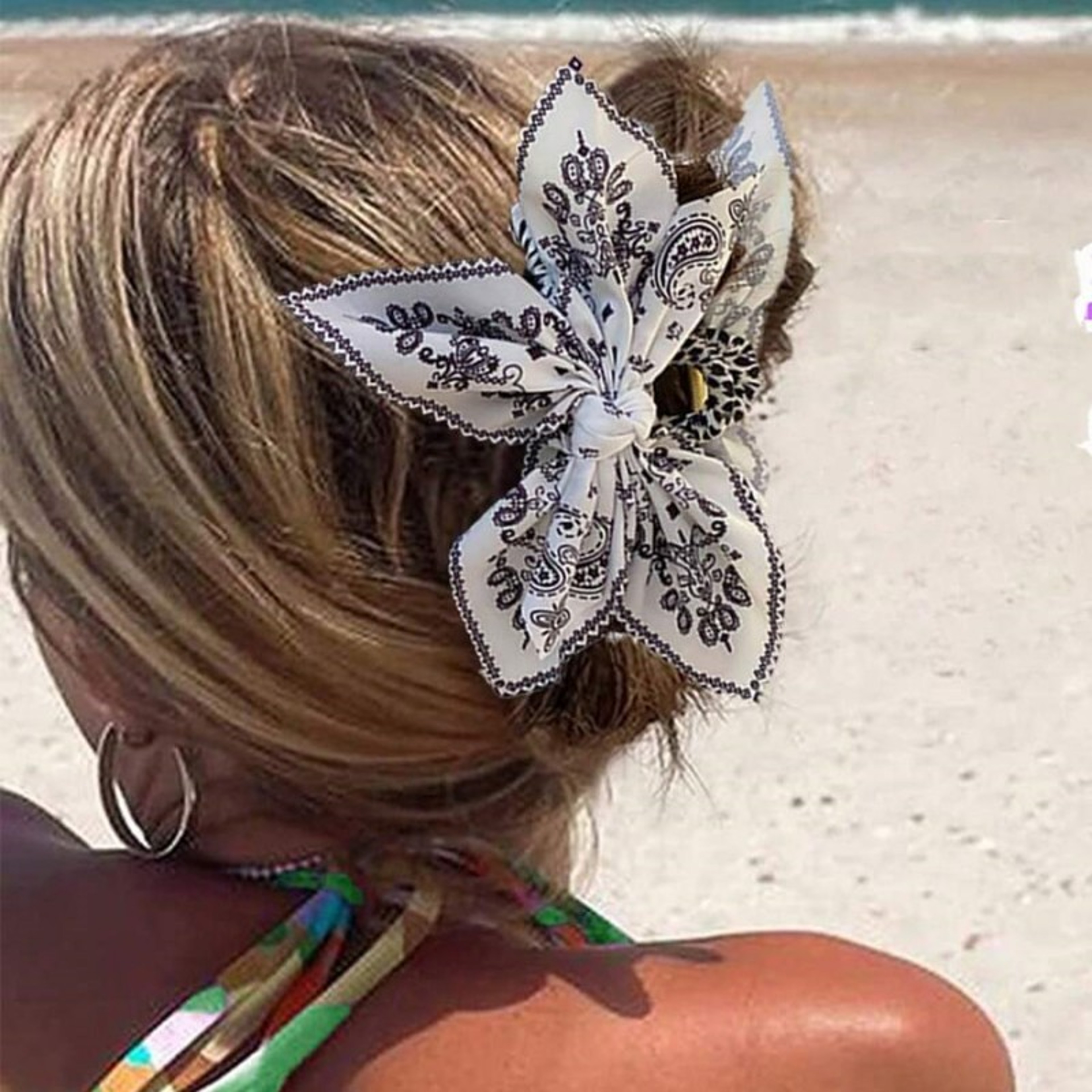 Elegant Paisley Bow Hair Clip Premium Summer Hair Accessories For Women 0