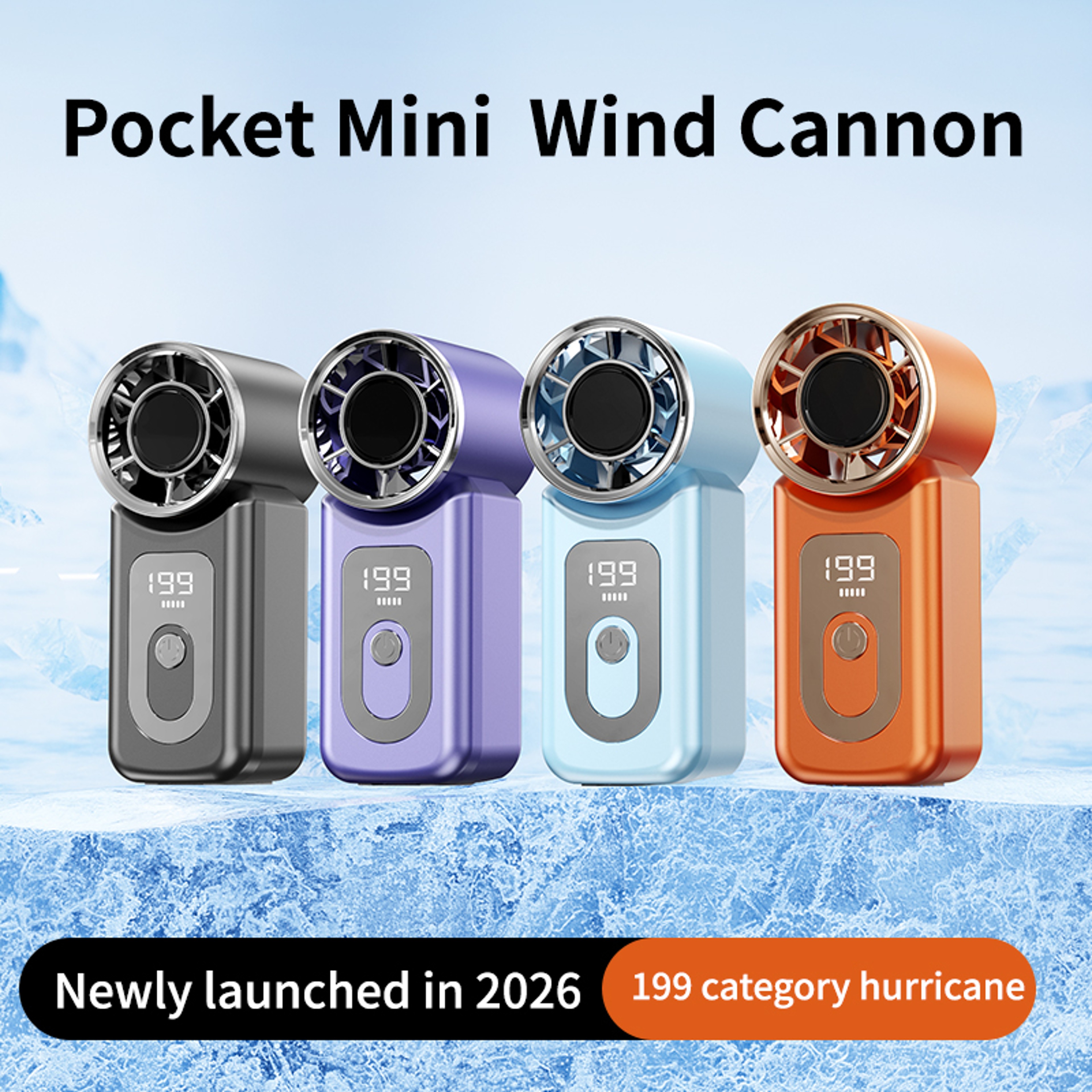 Powerful USB Rechargeable Handheld Portable Fan High Speed Mini Cooling For Travel  Outdoor 4
