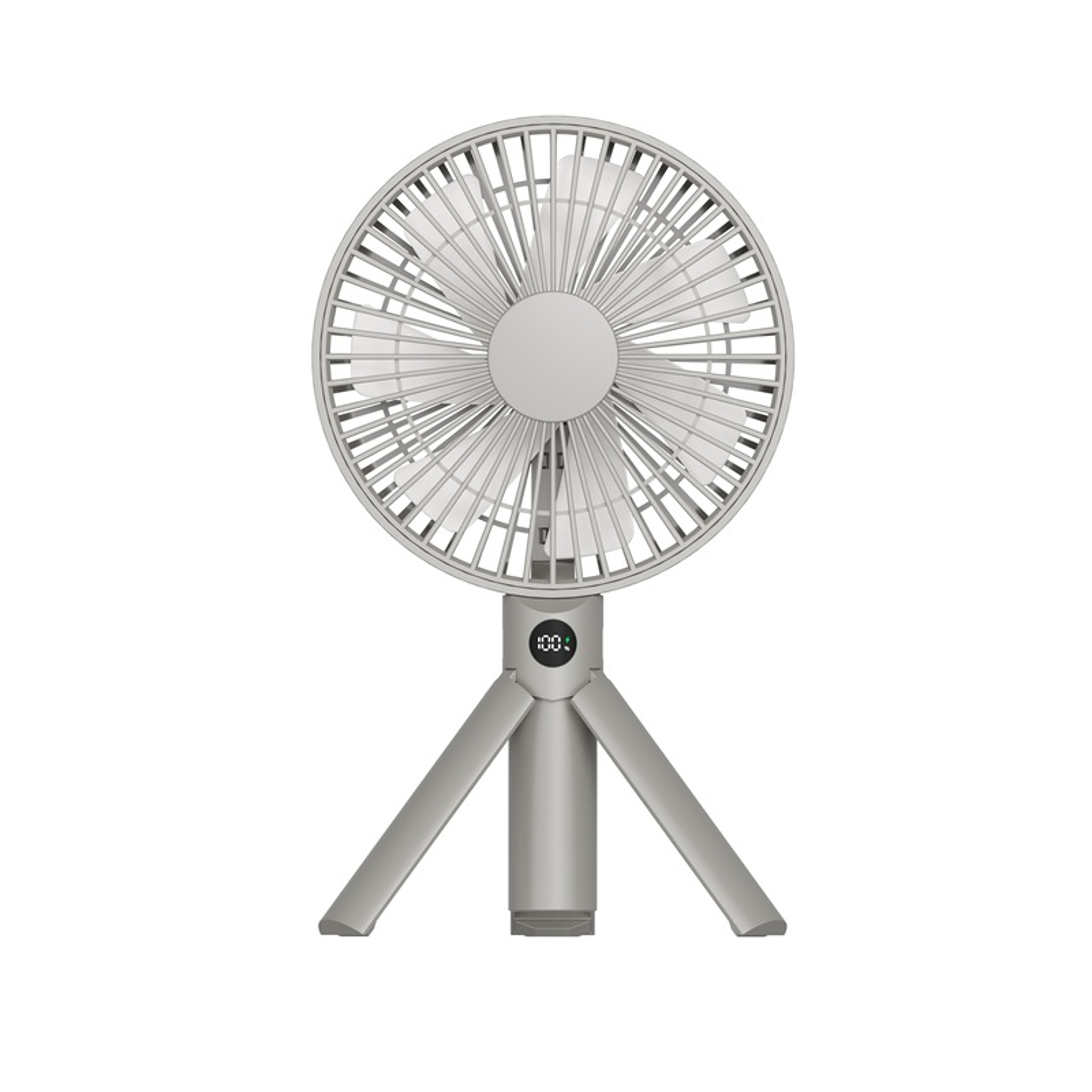 Portable Rechargeable Fan With LED Digital Display  180 Adjustable Tripod Handheld Cooling Fan 7
