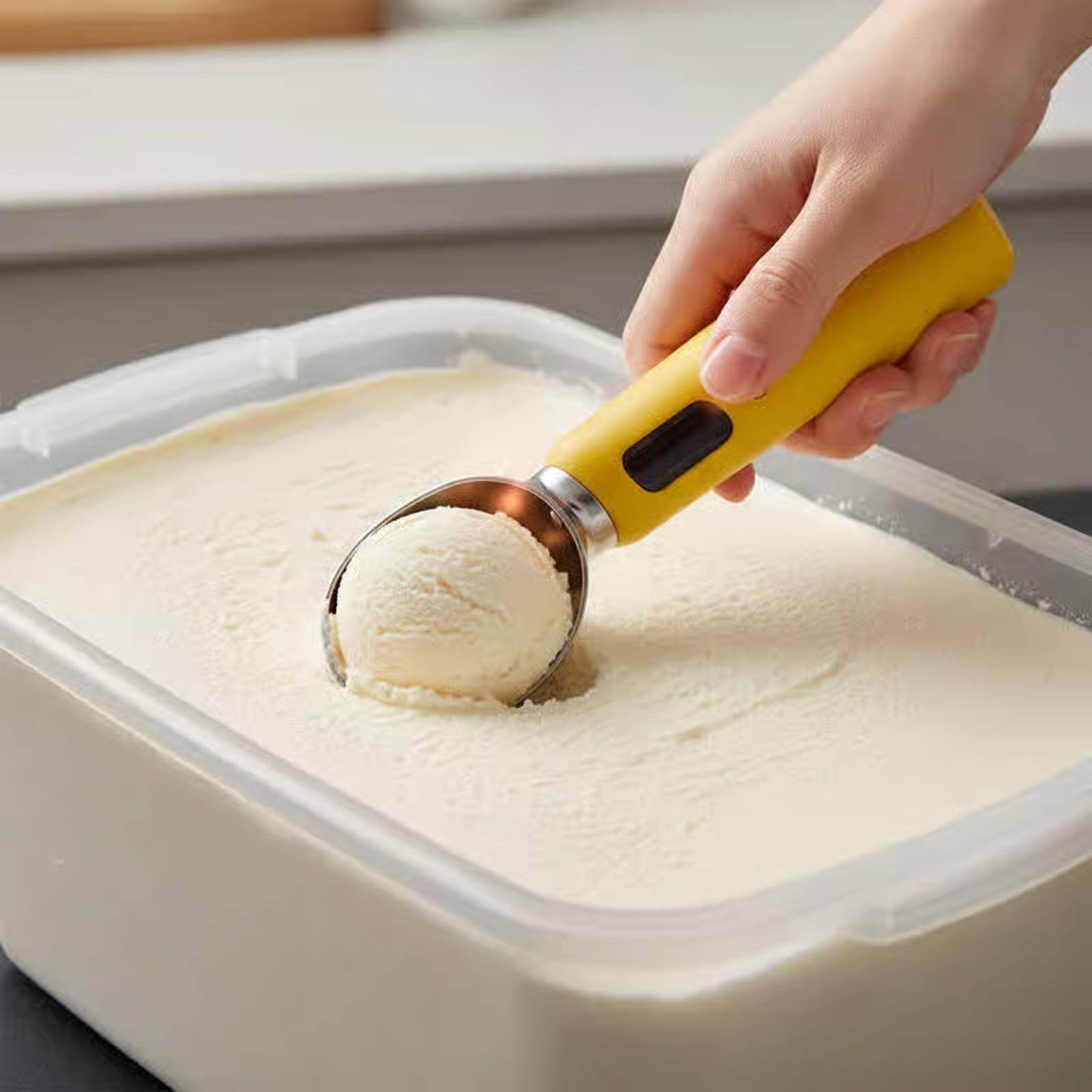 Heated Ice Cream Scoop Pro Fast Warming Scooper For Hard Ice Cream  Frozen Desserts 5