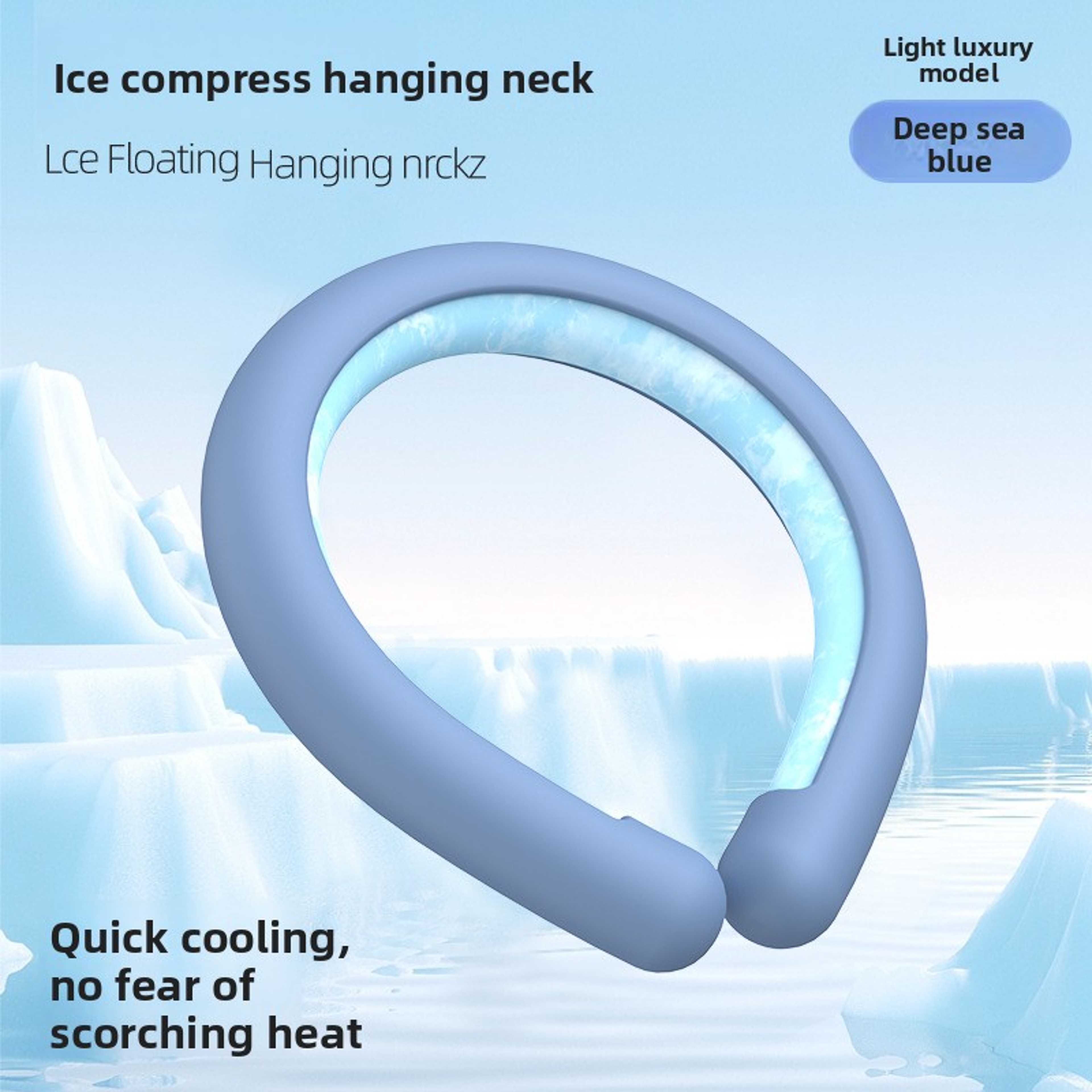 ArcticCool Reusable Neck Cooling Tube Wearable Ice Neck Wrap For Summer Heat Relief 6