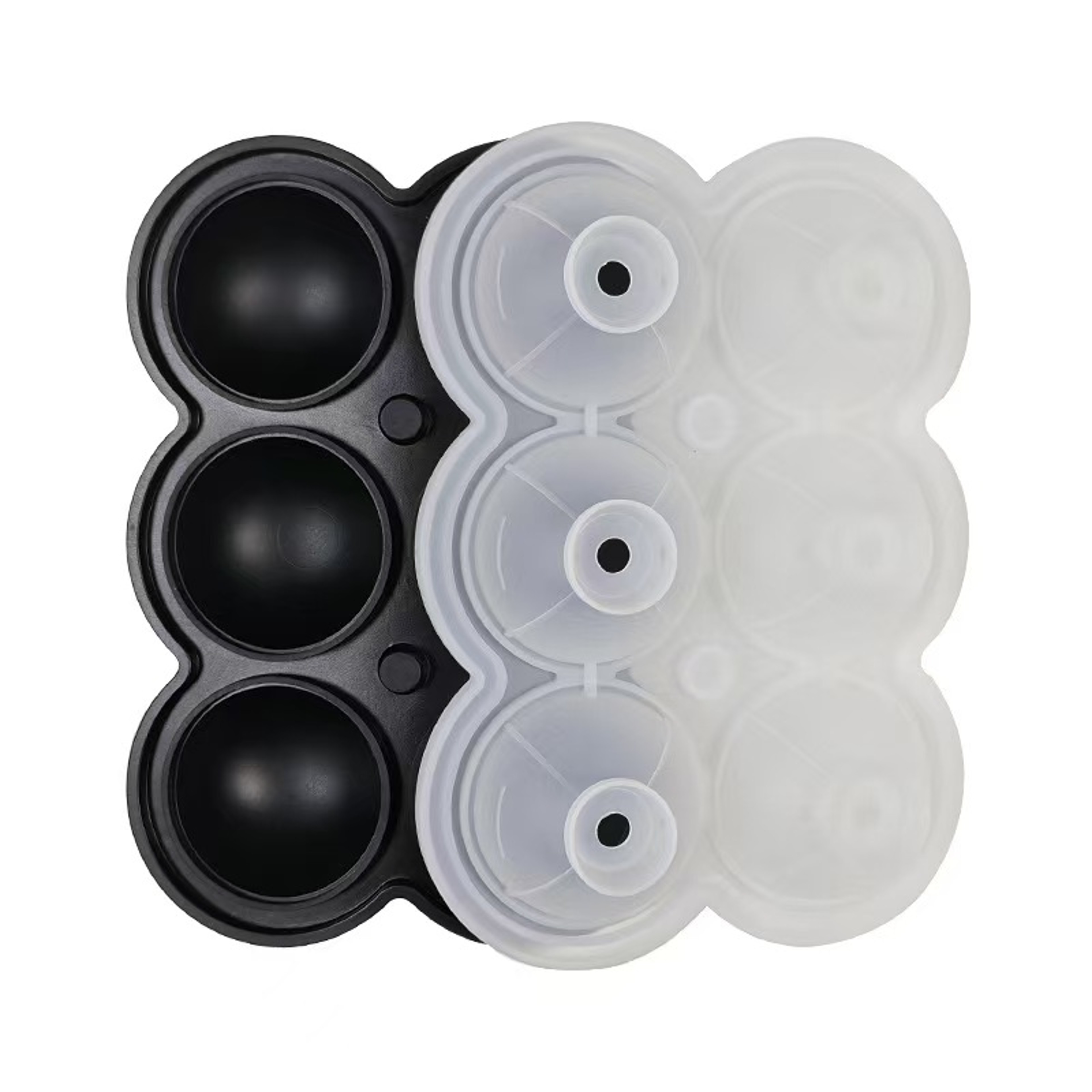 GlacierSphere Large Ice Cube Mold BPA Free Silicone Ice Cube Tray For Slow Melting Drinks 6