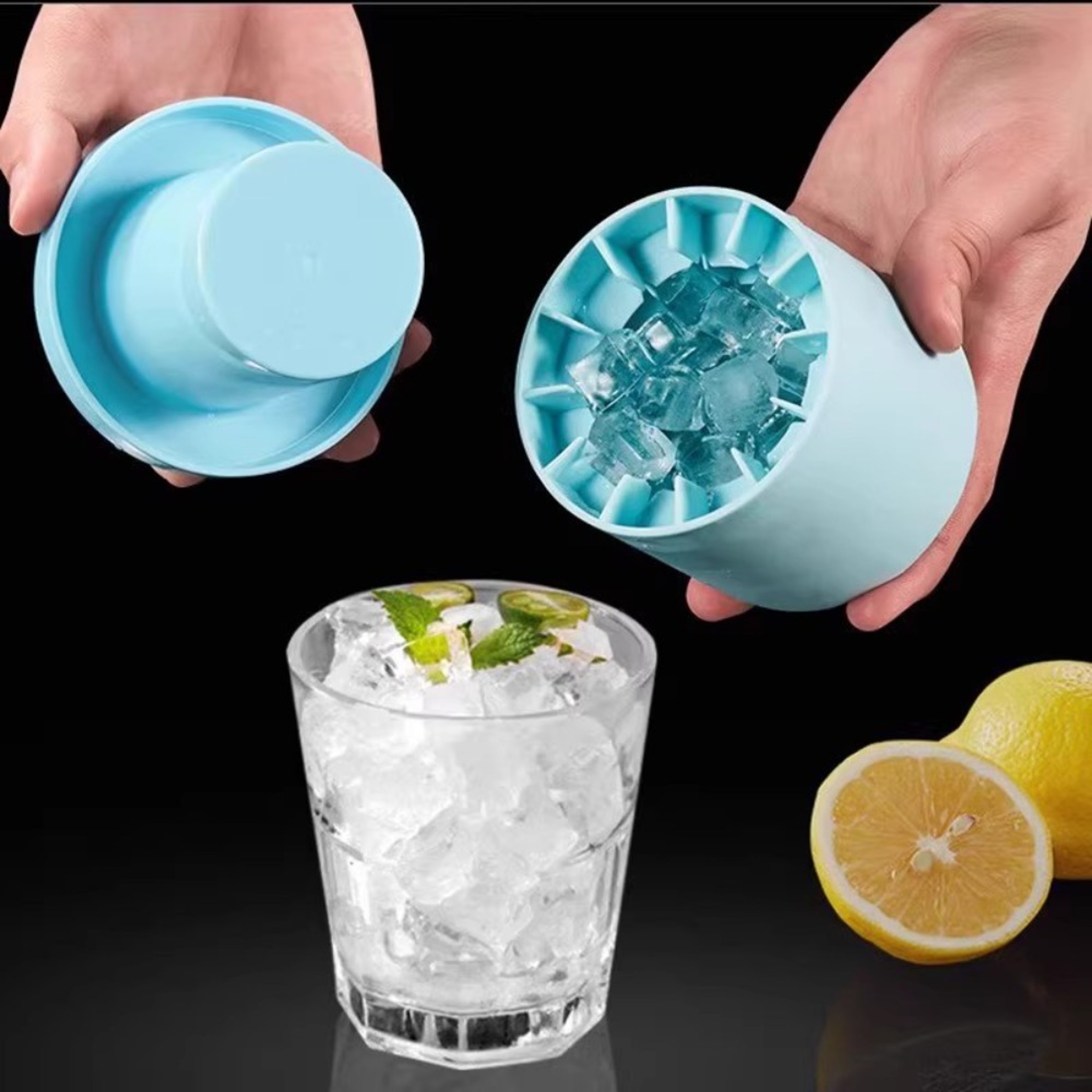 Quick Chill Silicone Ice Bucket  Ice Cube Maker For Cocktails Whiskey  Cold Drinks 2