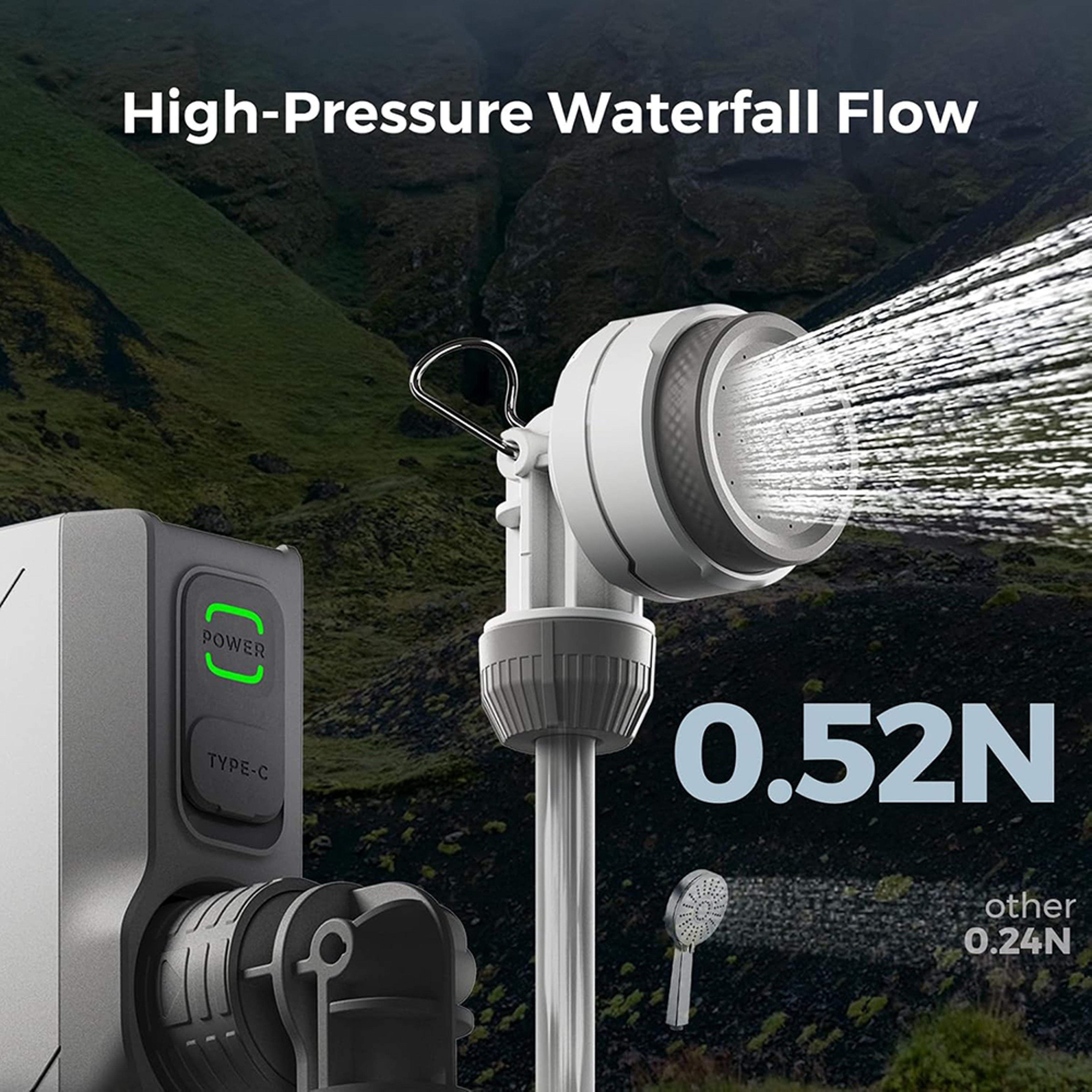 UltraLite Portable Camping Shower Pump – view 4