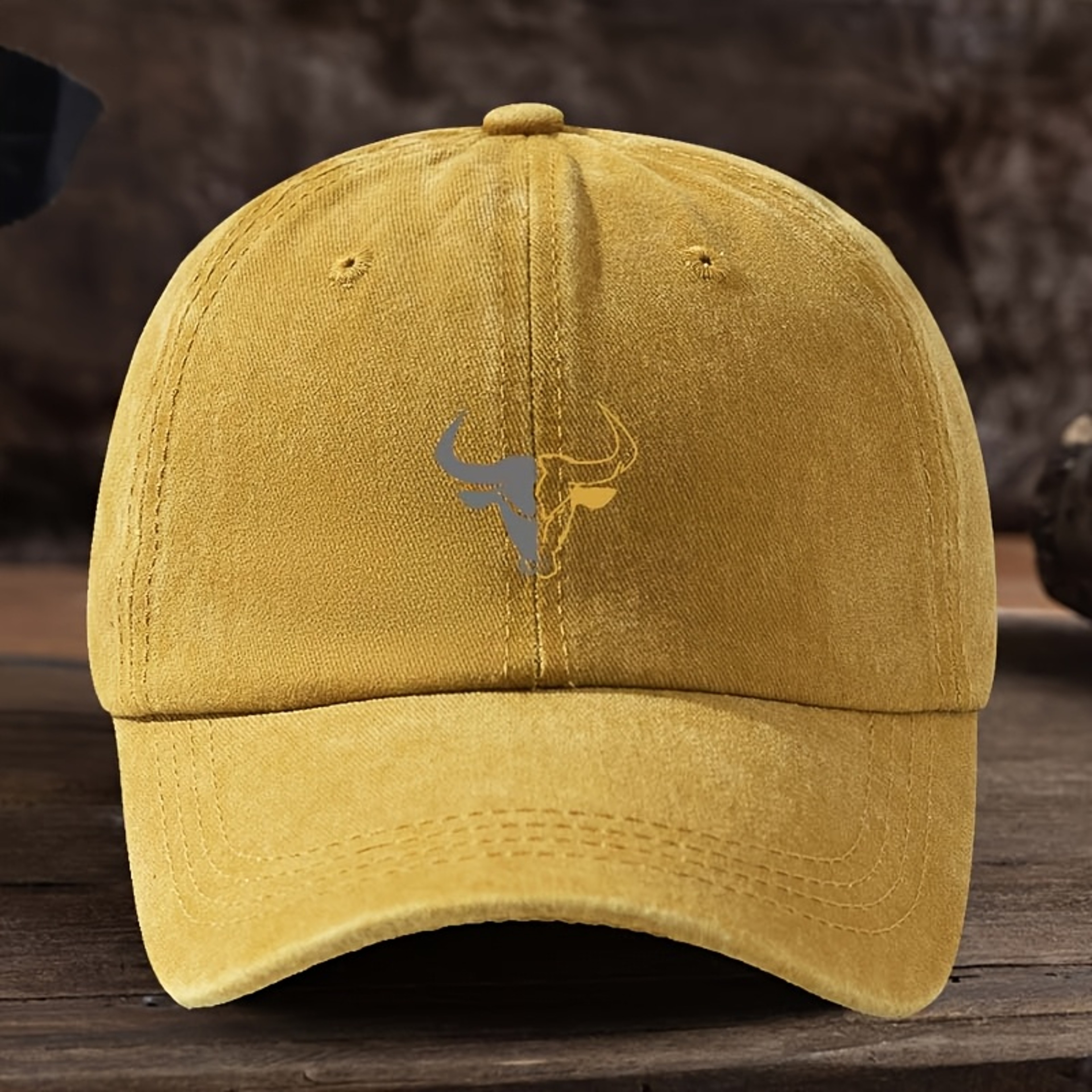 Bull Head Outdoor Fishing  Travel Baseball Cap With Sun Protection 1
