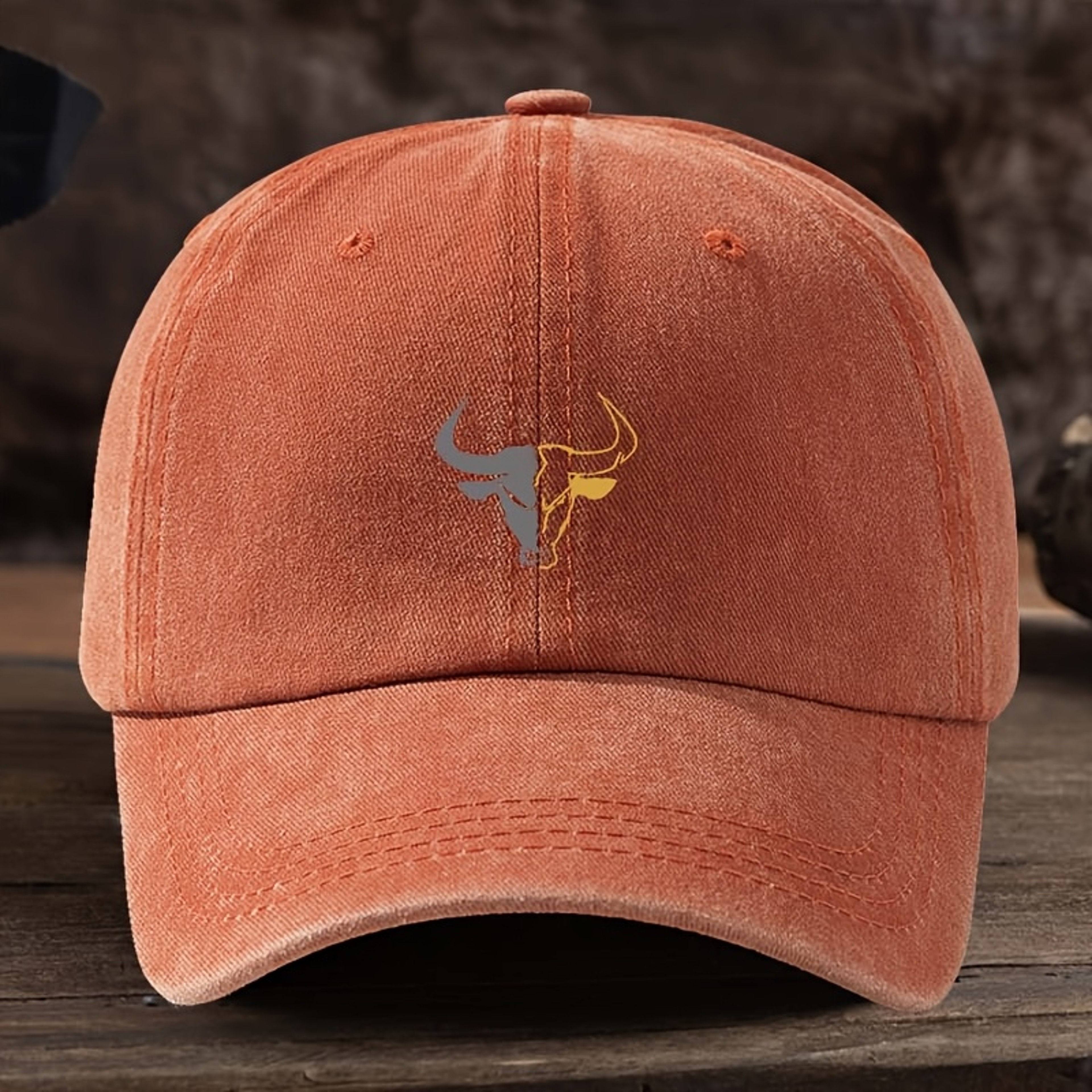Bull Head Outdoor Fishing  Travel Baseball Cap With Sun Protection 2