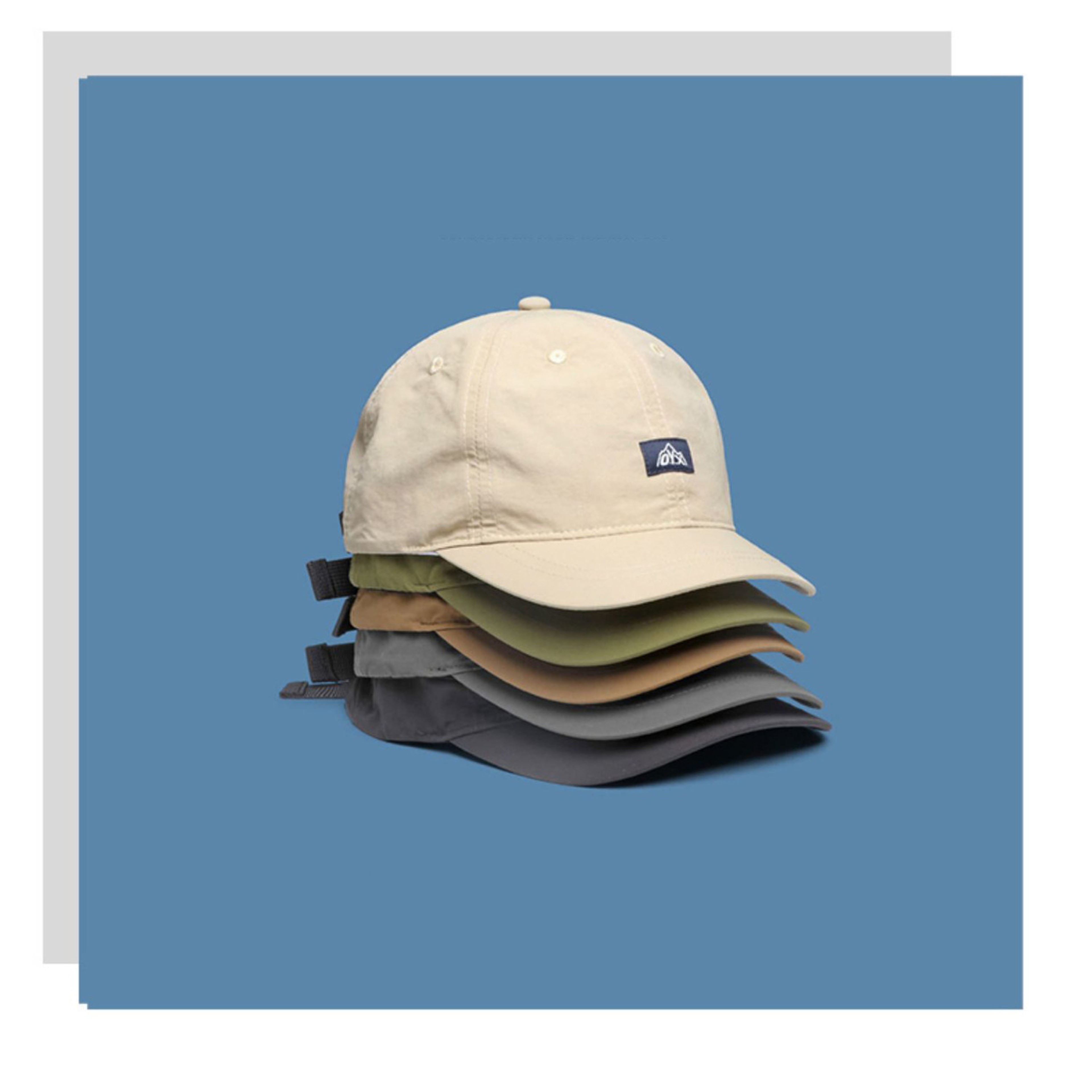 Japanese Style Quick Dry Baseball Cap Adjustable Short Brim Commuter Hat 0