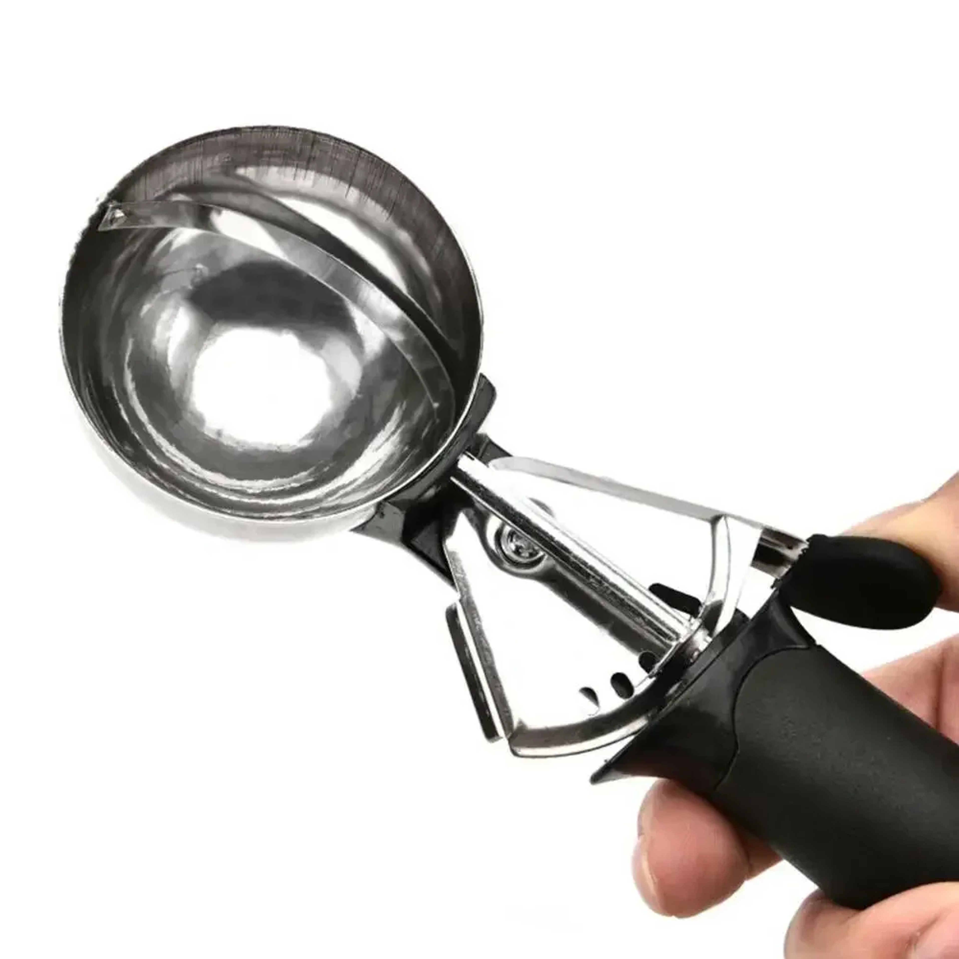 Comfort Grip Ice Cream Scoop with Trigger Release Stainless Steel Cookie & Fruit Scoop – view 5