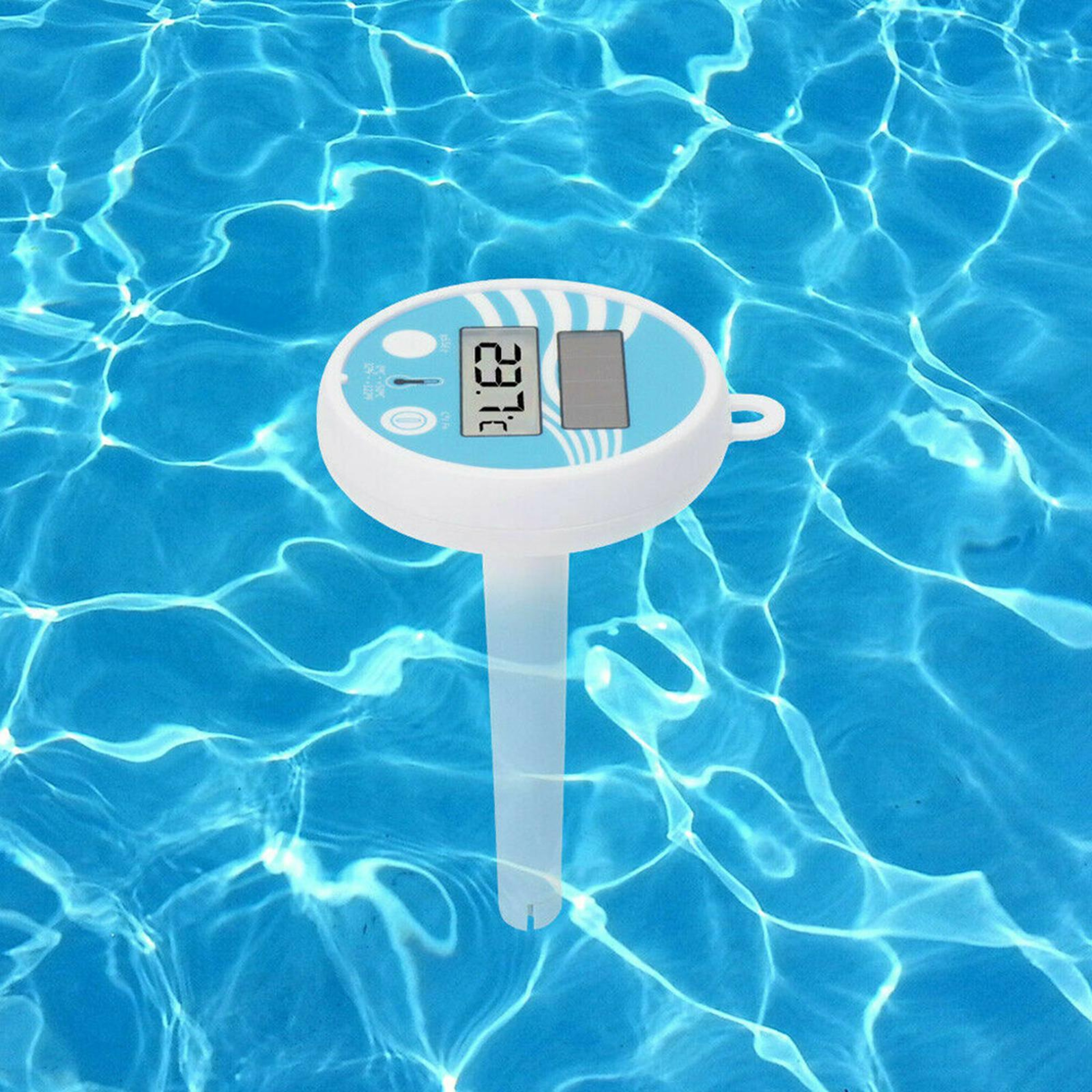 Solar Floating Pool Thermometer with LCD Display for Pools, Spas & Hot Tubs – view 1