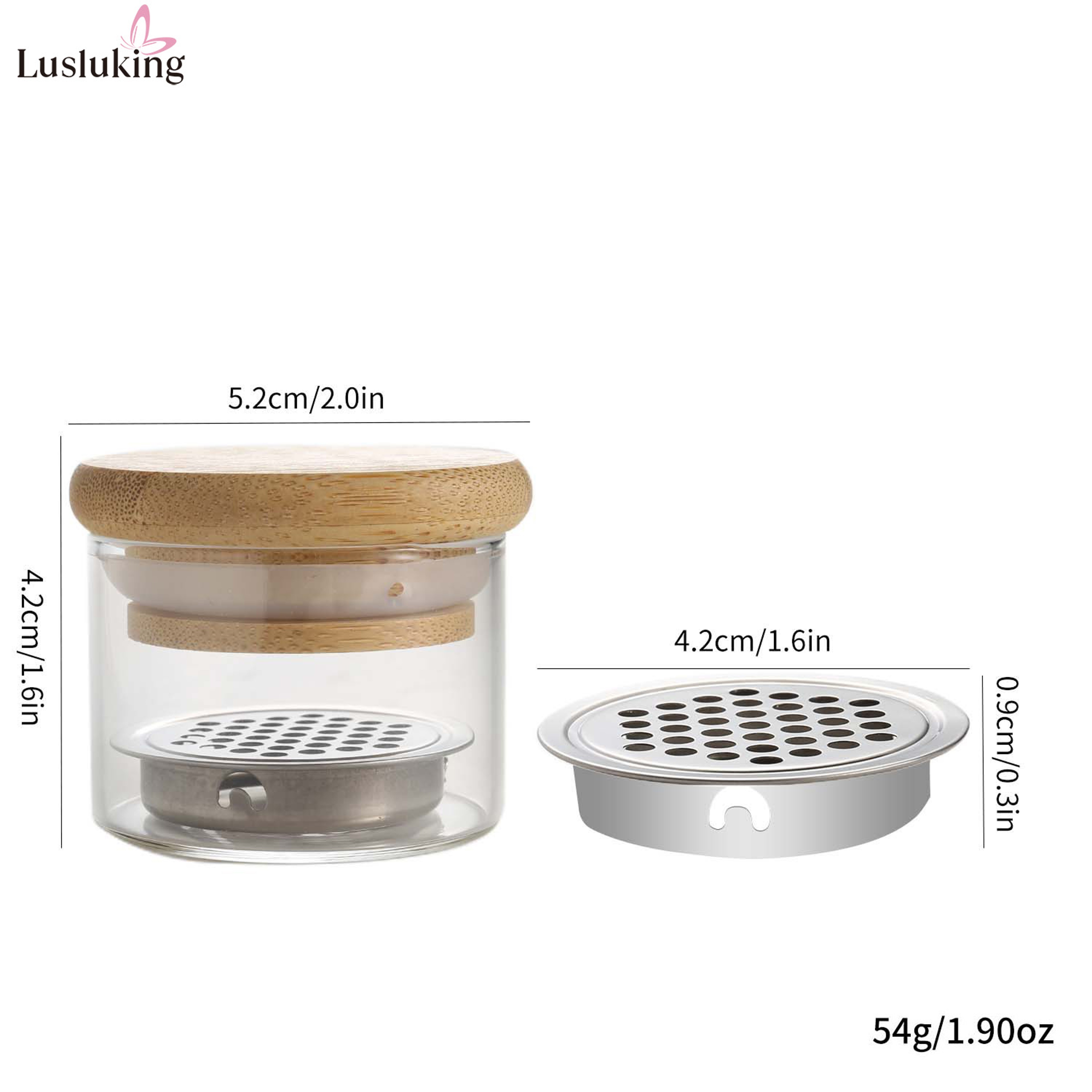Crystal Glass Nail Brush Cleaner Cup With Stainless Steel Mesh For Nail Drill Bits  Brushes Cleanin 6