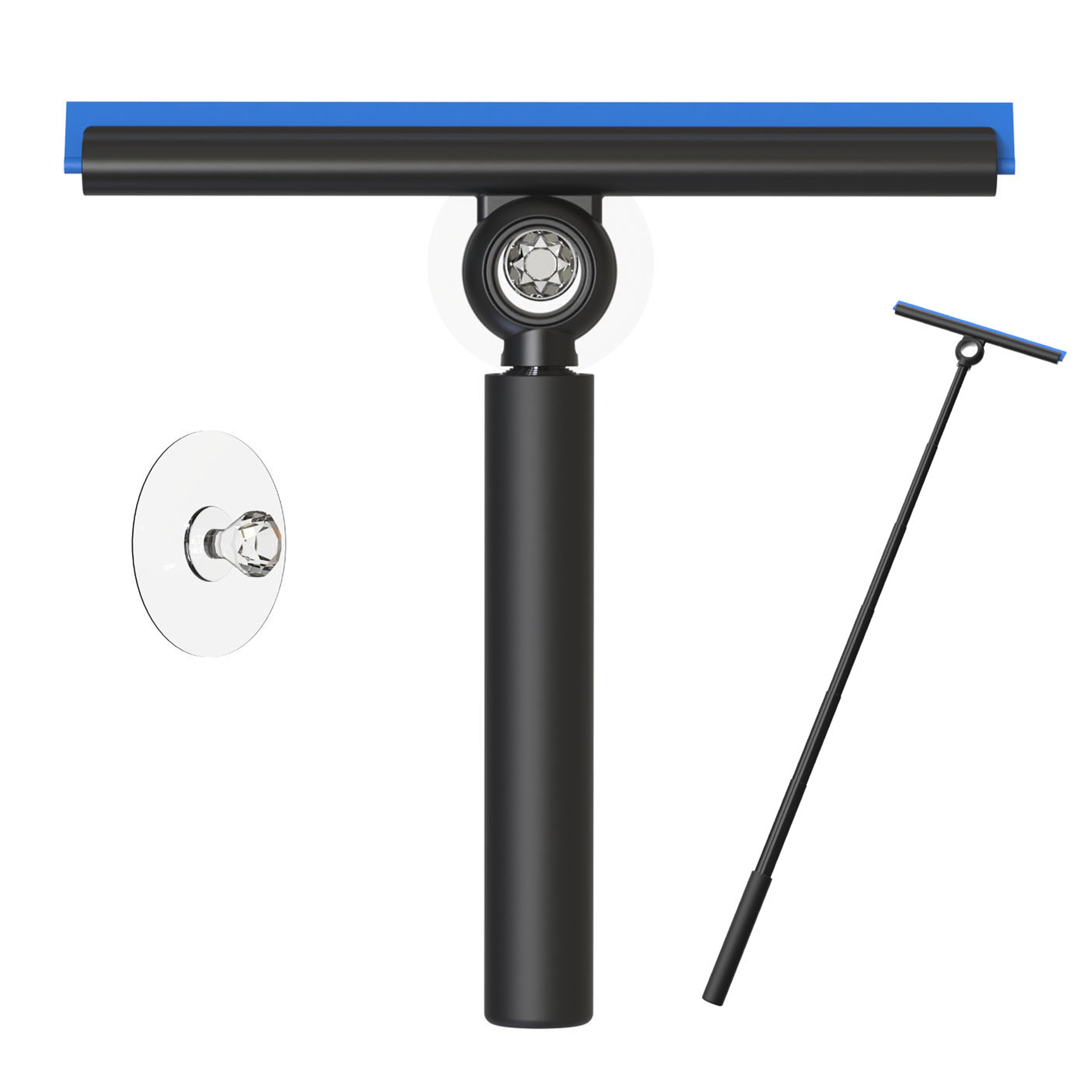 Telescopic Shower Squeegee For Glass Doors Mirrors  Bathroom Cleaning Wiper Scraper 5