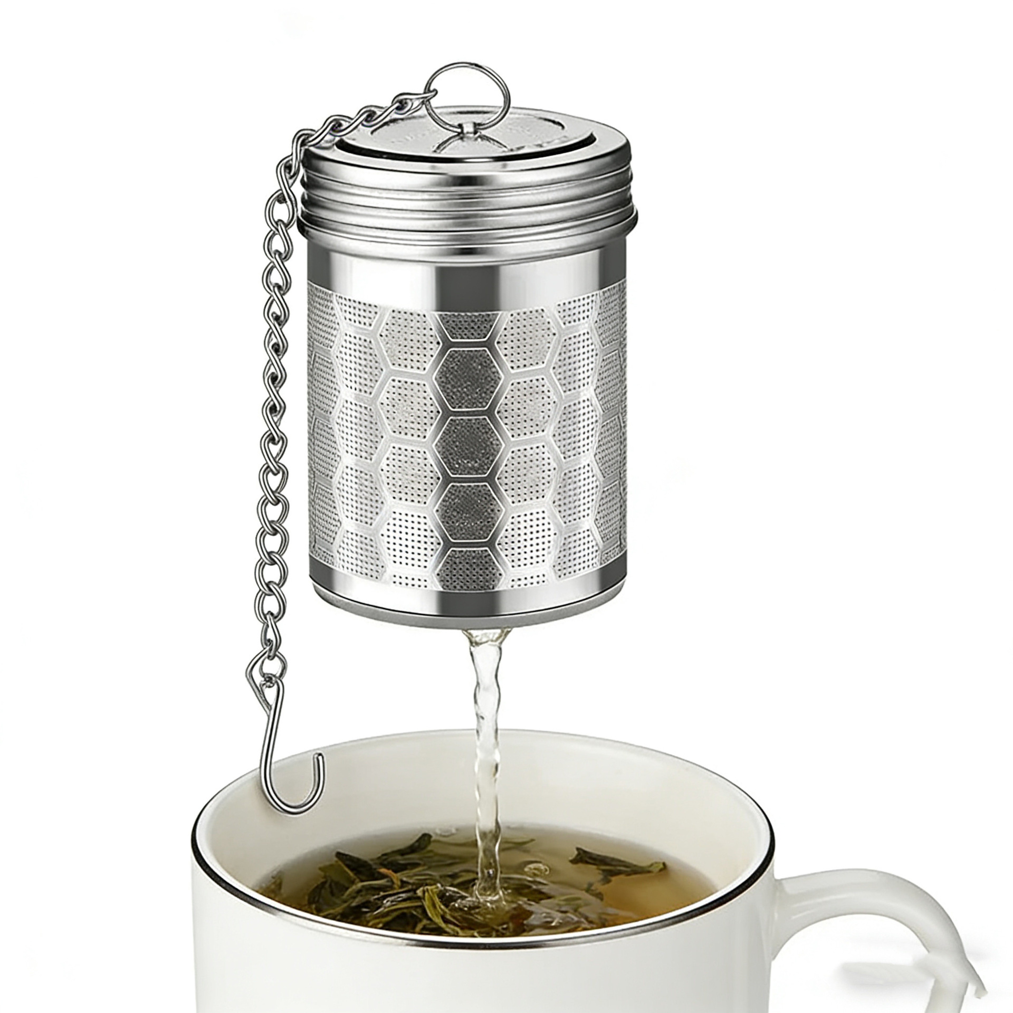 Stainless Steel Loose Leaf Tea Infuser Fine Mesh Tea Strainer Ball 3