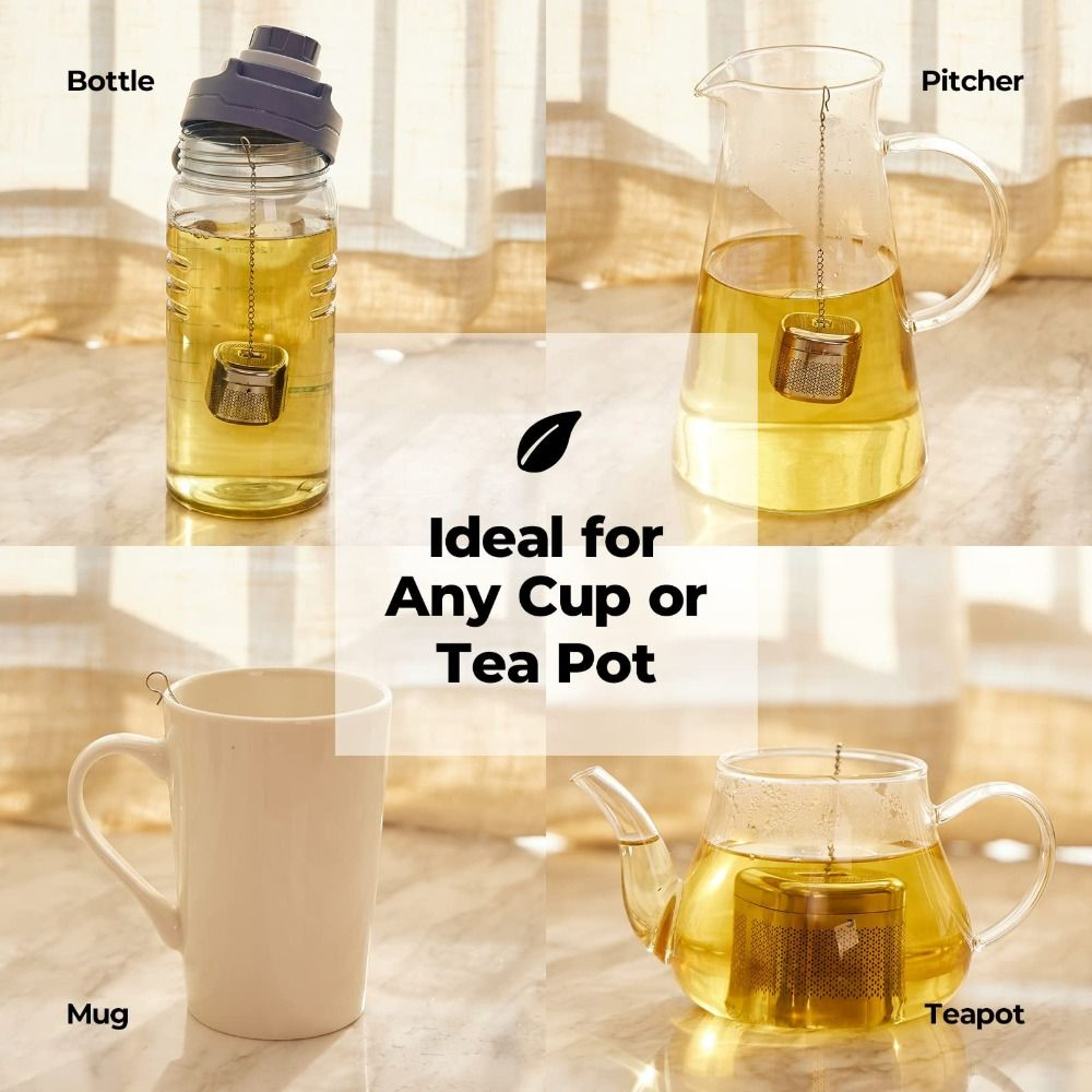 Stainless Steel Tea Infuser Ball Extra Fine Mesh Loose Leaf Tea Strainer – view 2