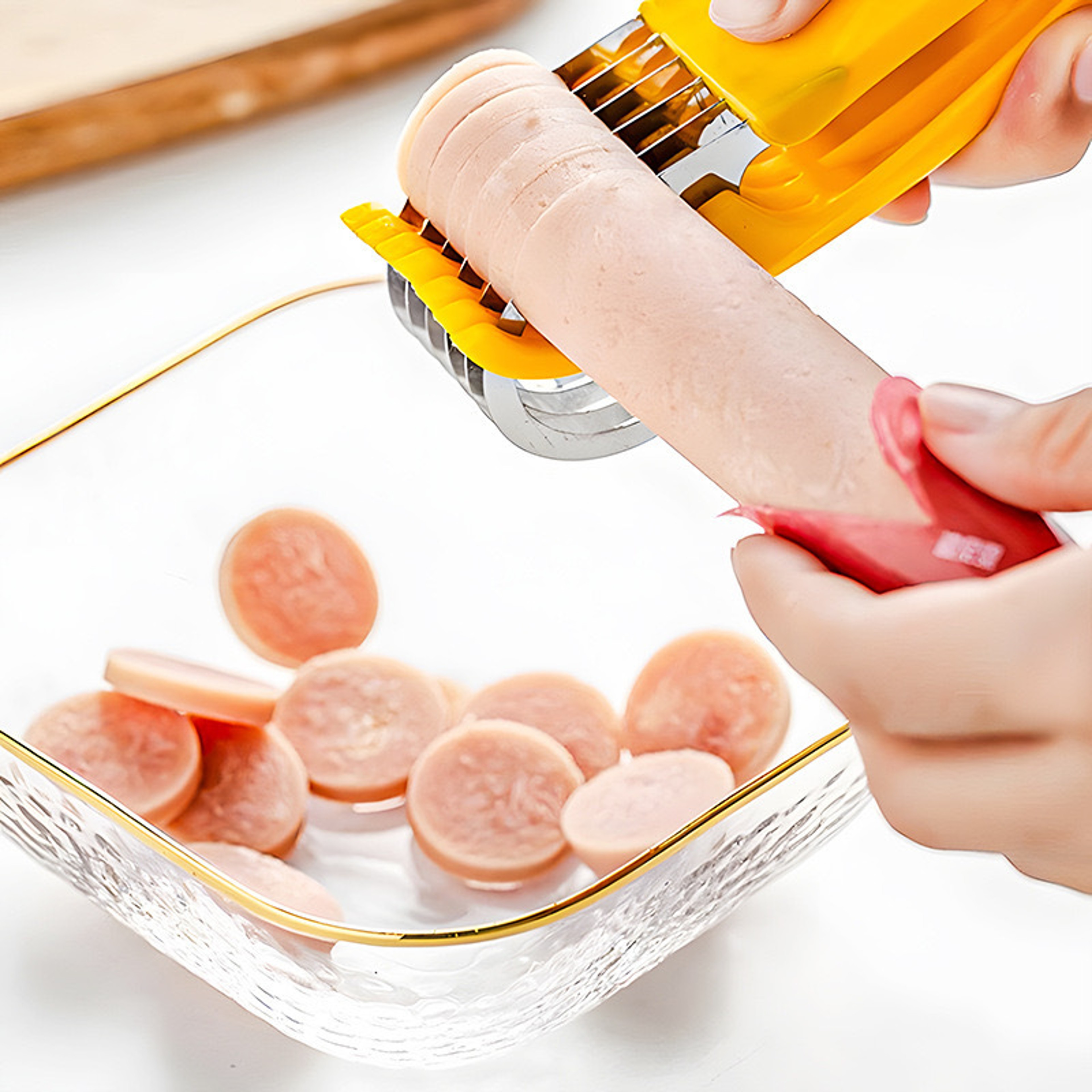 Ultra Thin Multi Purpose Fruit  Food Slicer For Bananas Ham  Melons 3