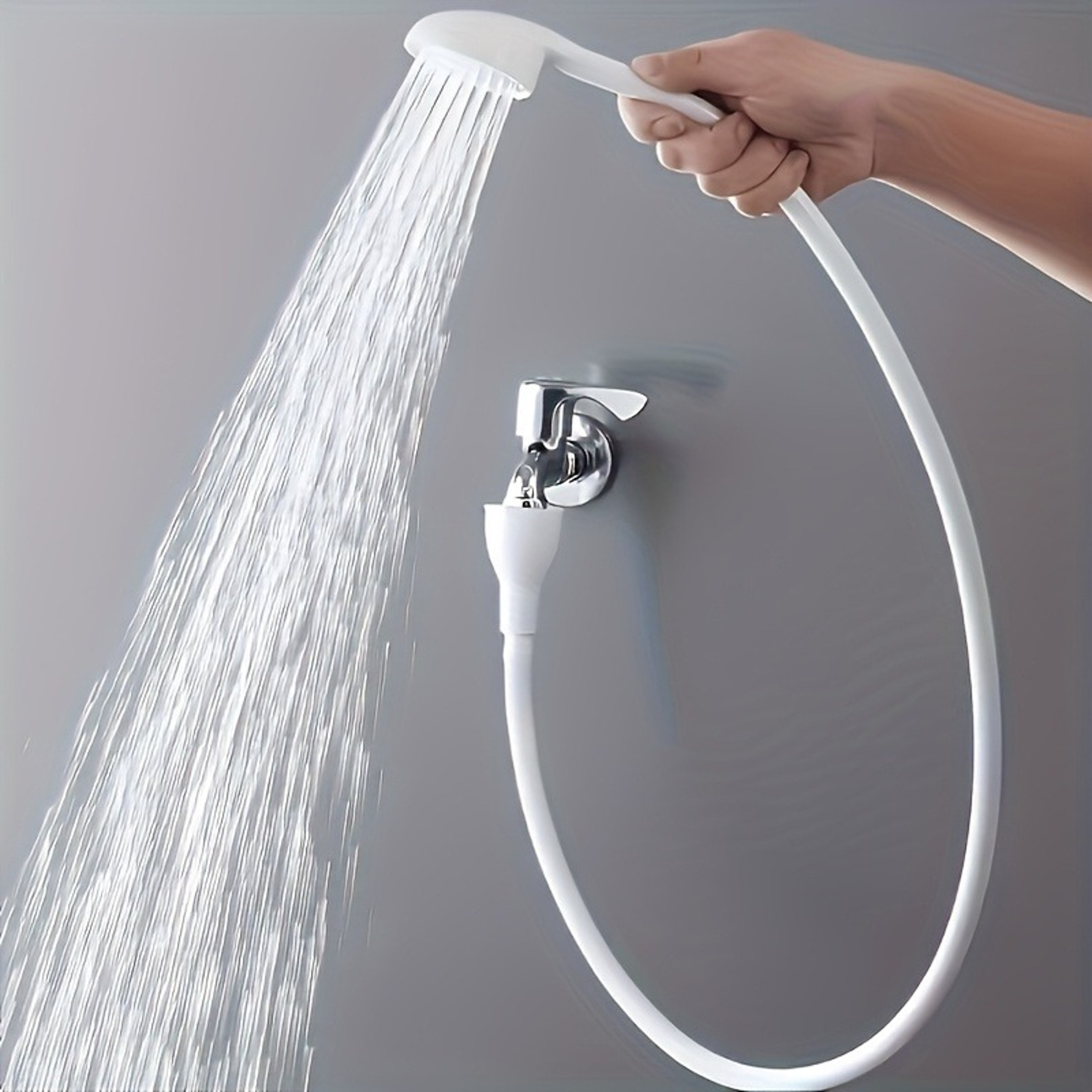 FlexFlow Portable Faucet Shower Head with Long Hose for Hair Washing, Pet Bathing & Sink Cleaning – view 1