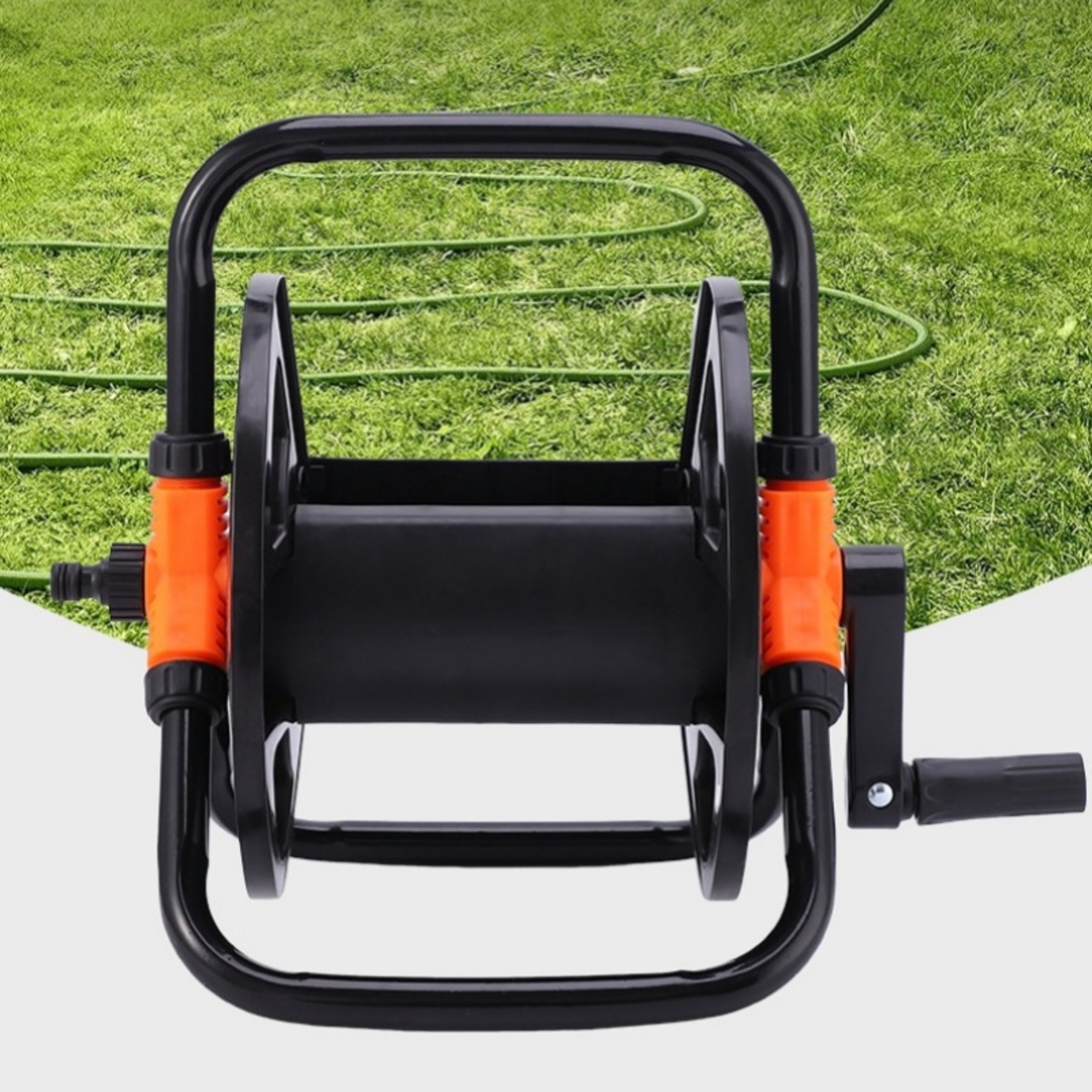 Portable Garden Hose Reel  Wall Mount Hose Storage Rack 1