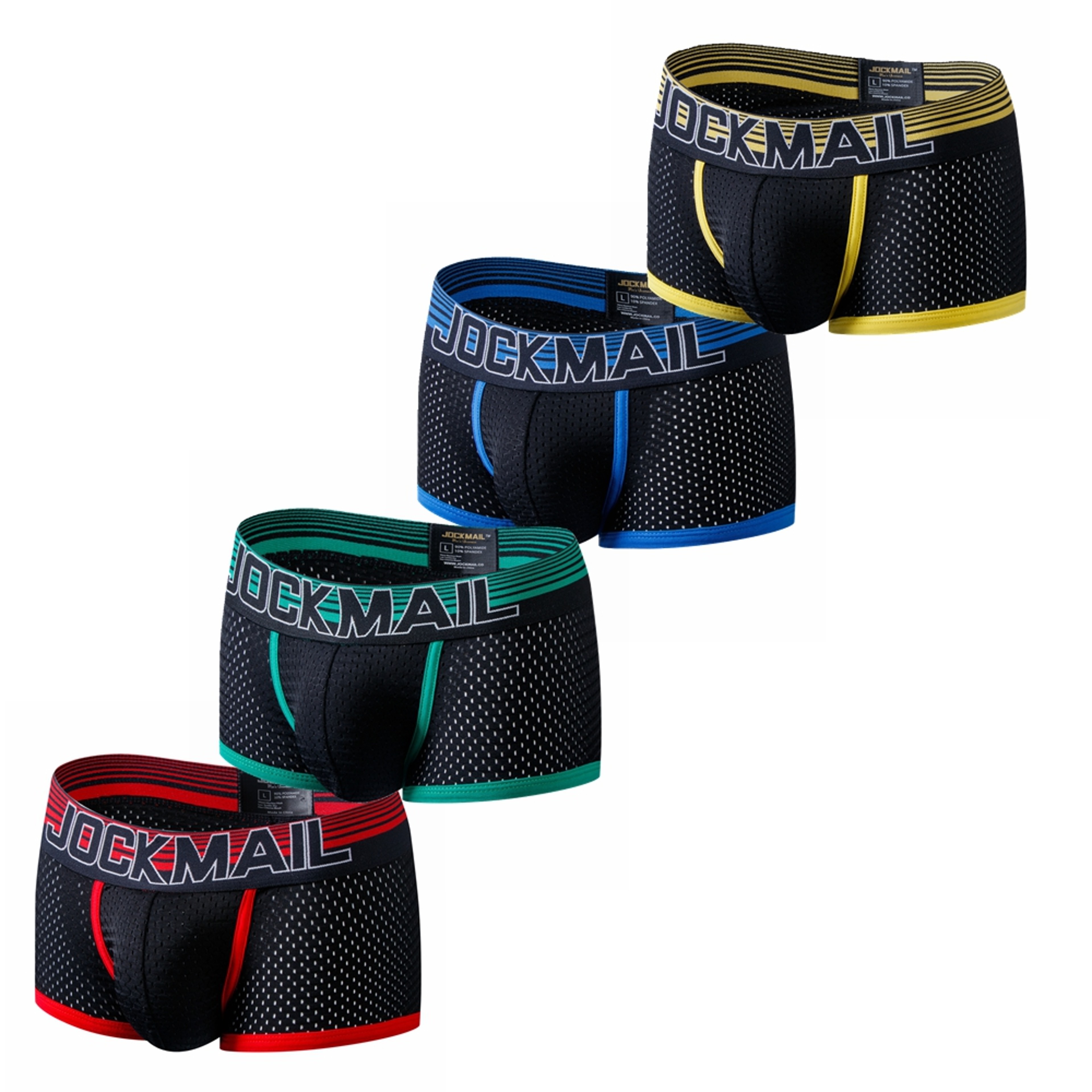 AirFlow Mesh Breathable Boxer Briefs 4Pack For Men Cooling Underwear 0