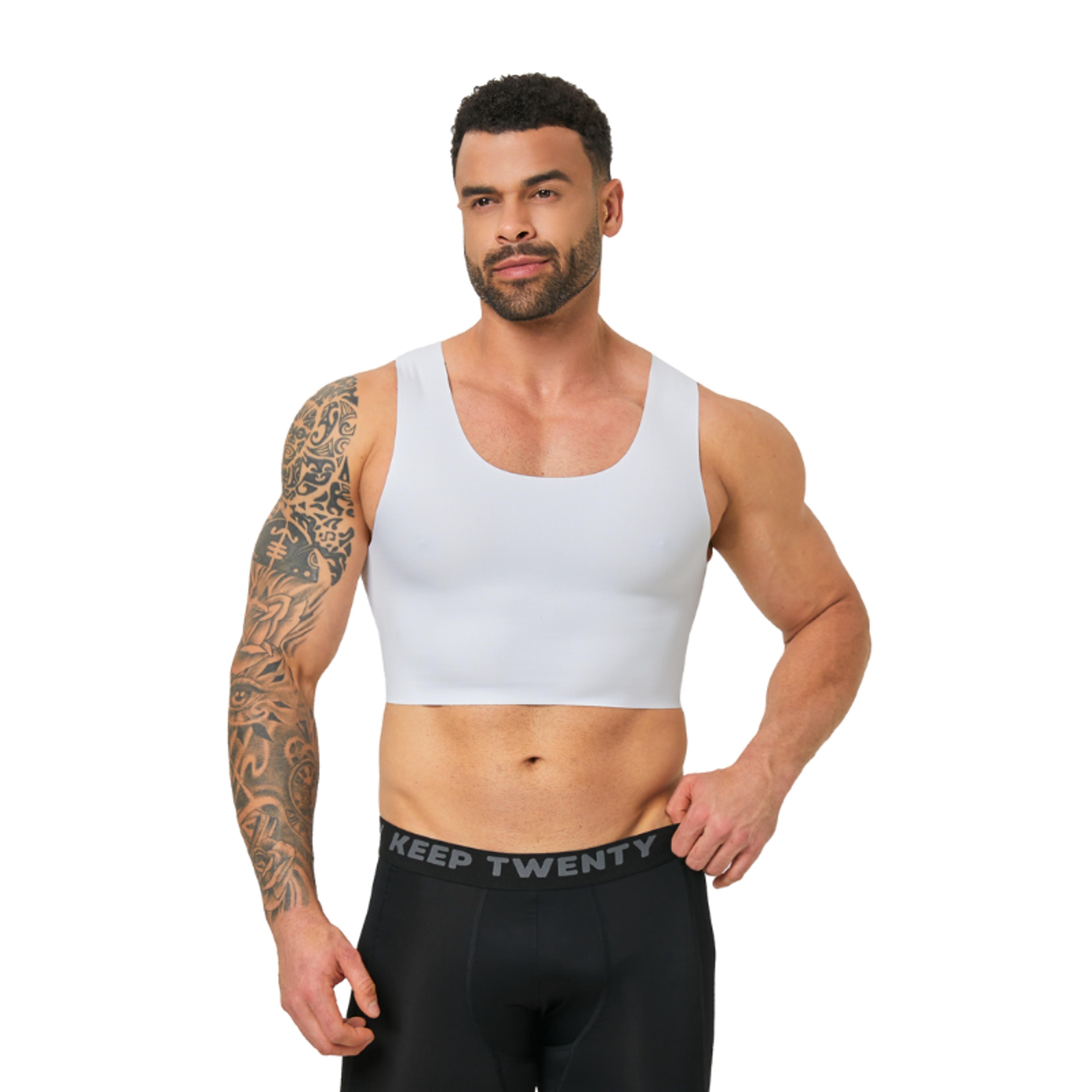 SculptFit Seamless Compression Tank For Men Breathable Body Shaping Undershirt 3