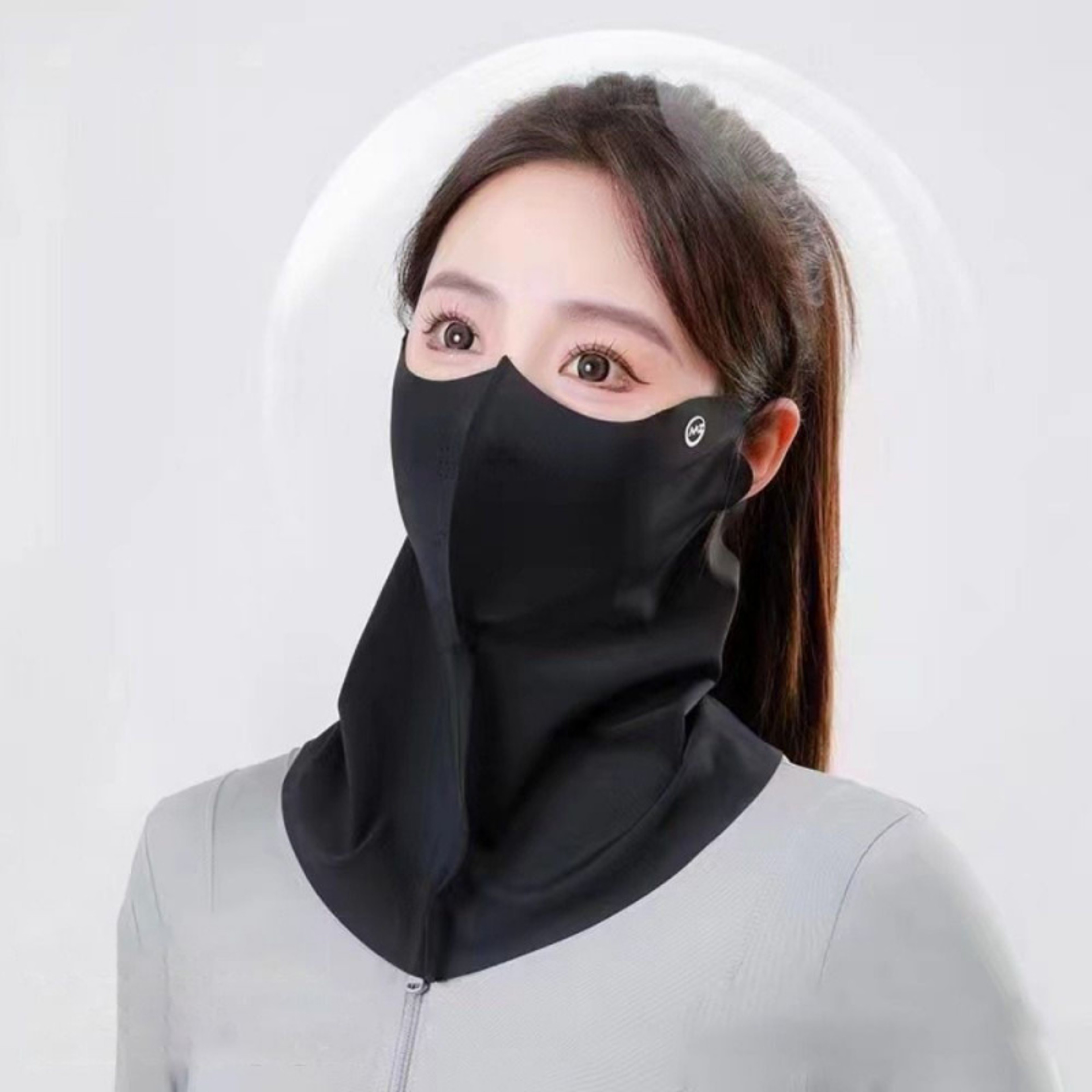 UVShield Ice Silk Cooling Face Mask For Sun Protection Dust Defense  Outdoor Sports 1