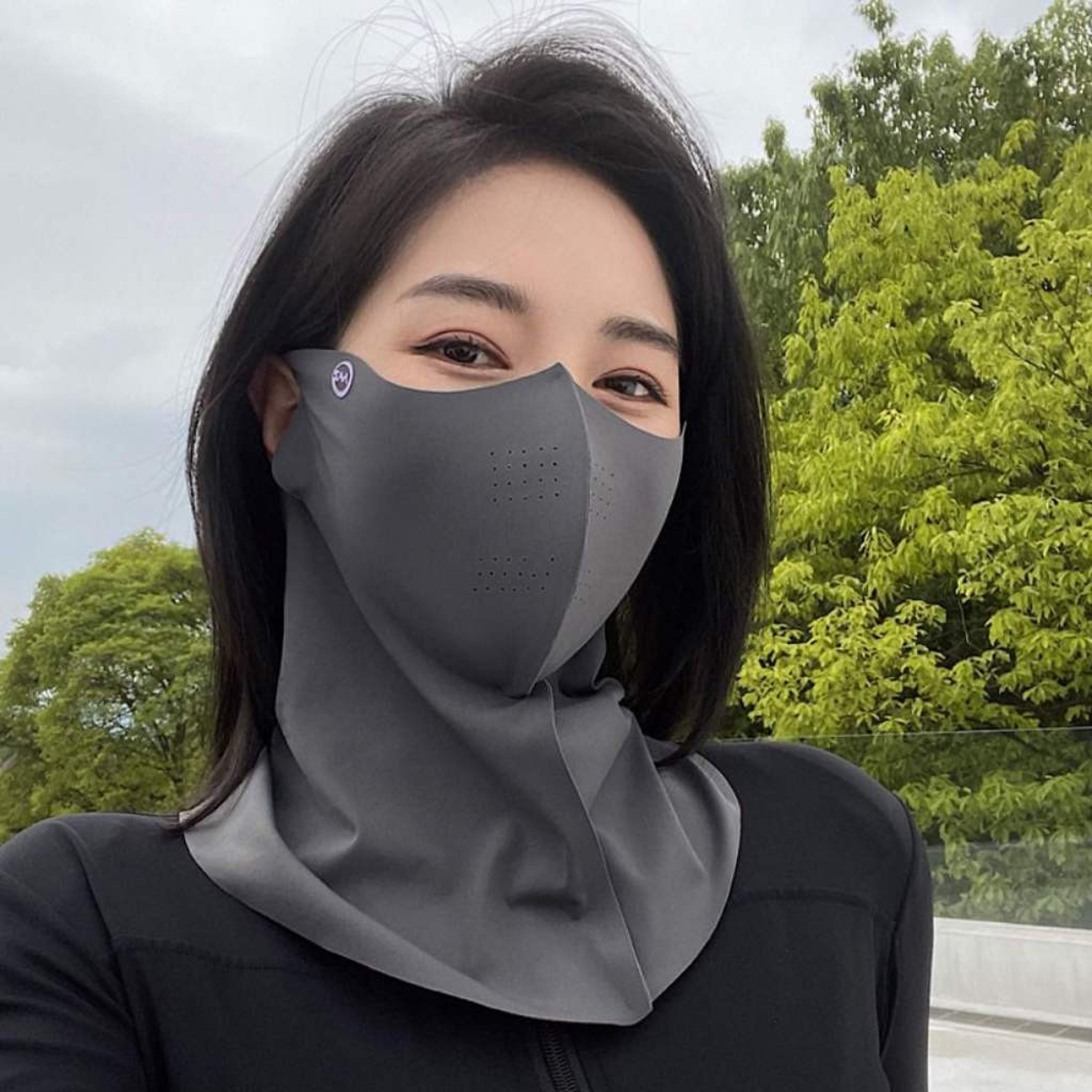 UVShield Ice Silk Cooling Face Mask For Sun Protection Dust Defense  Outdoor Sports 0